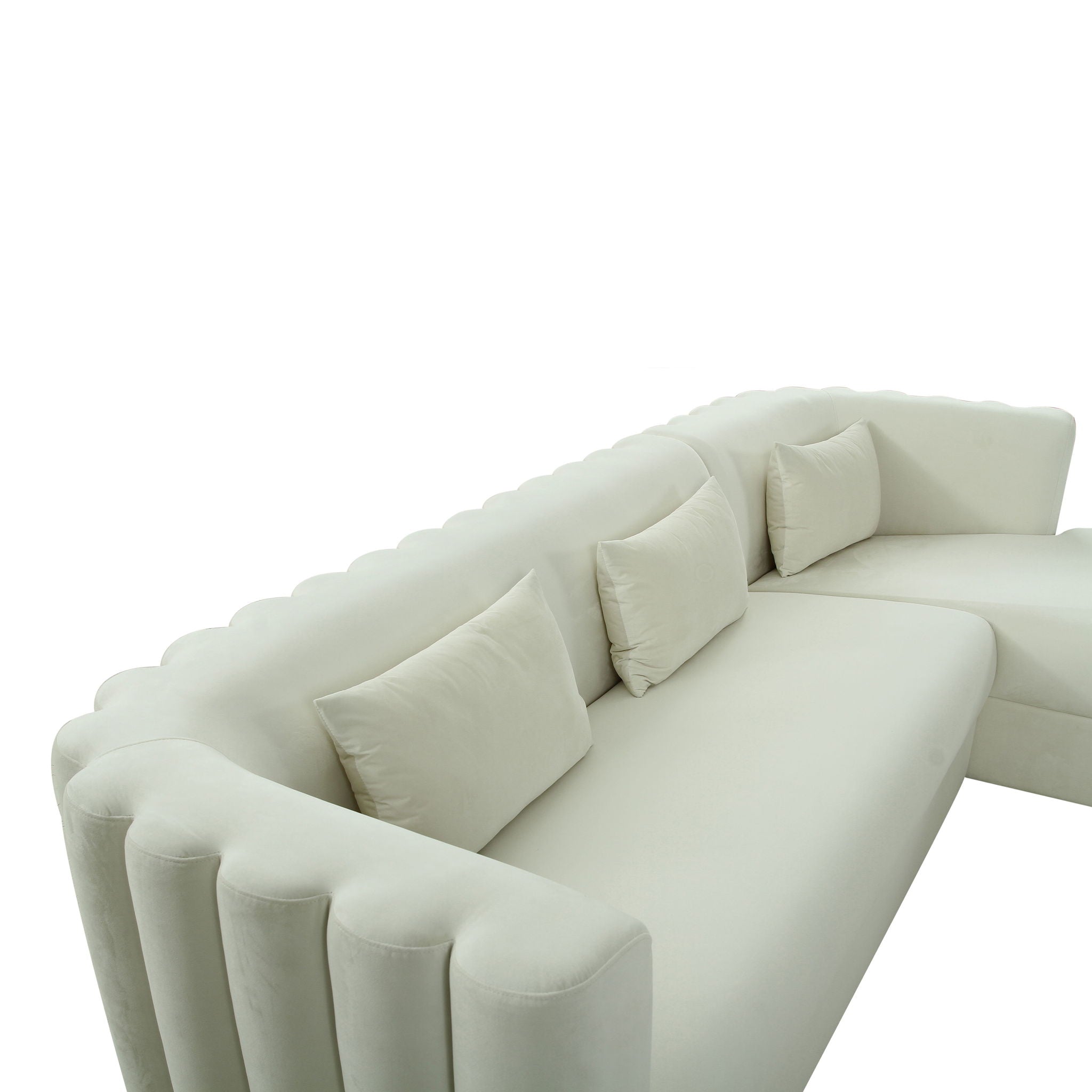 Callie - Velvet Sectional - RAF