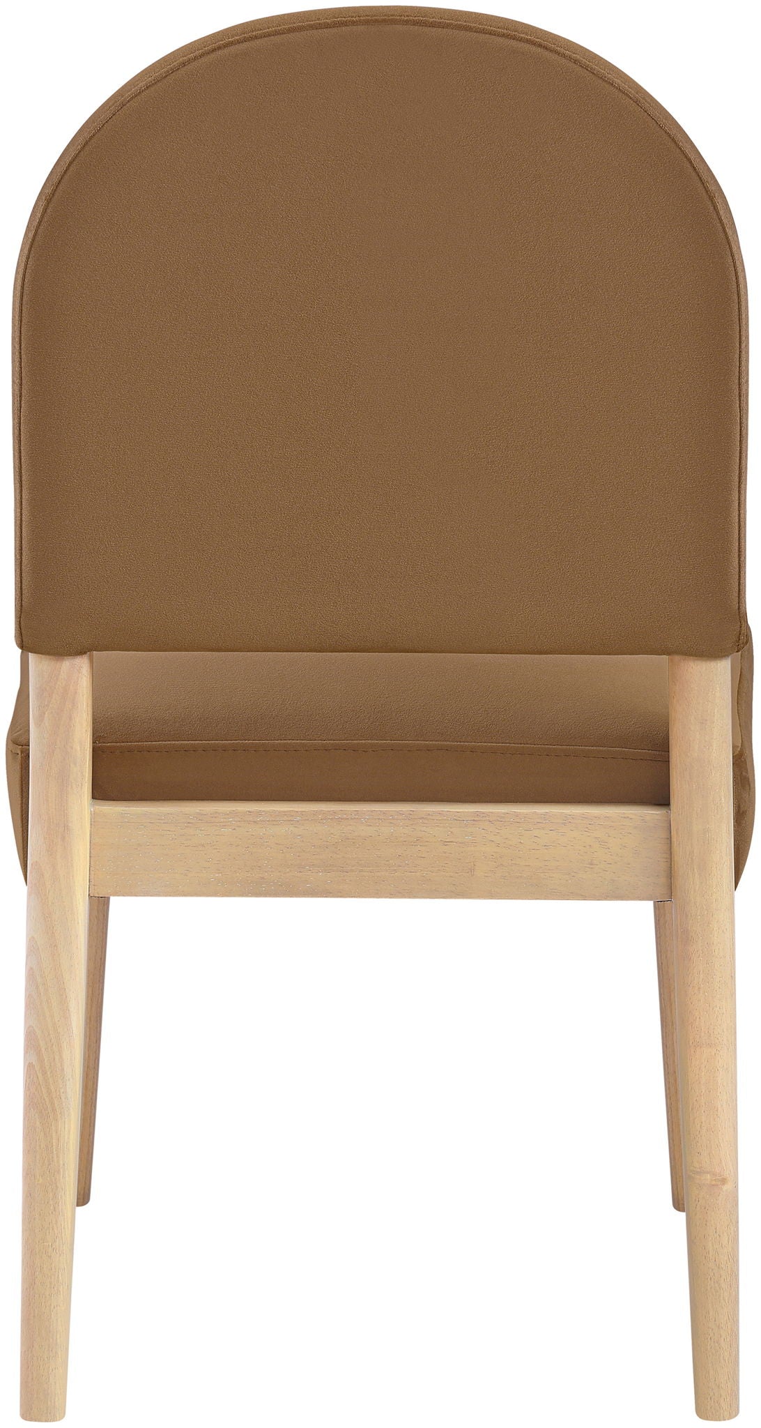 Varinelle - Velvet Upholstered Dining Chair (Set of 2) - Saddle