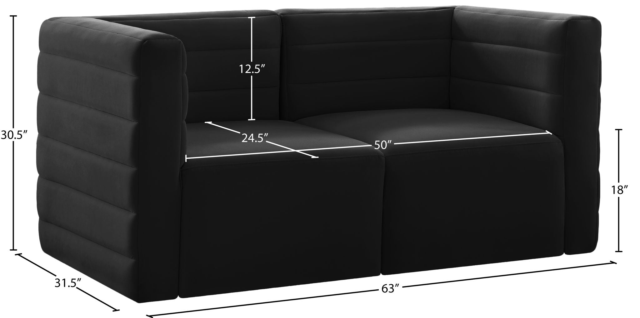 Quincy - Modular 2 Seat Sofa