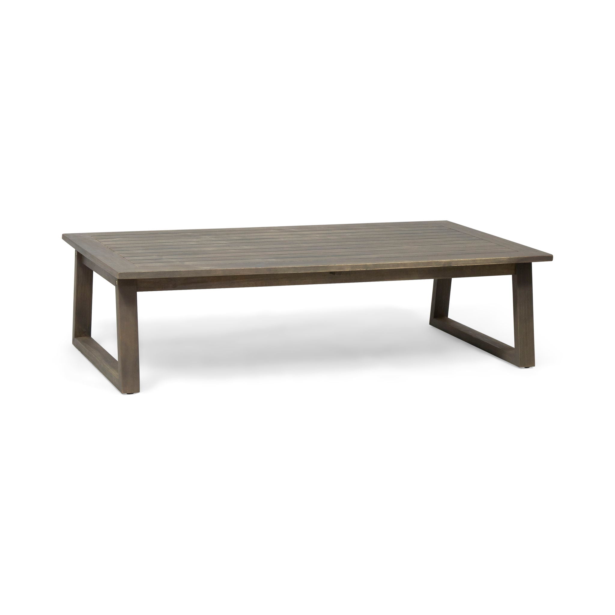 Belgian - Loveseat & Coffee Table Set With Water Resistant Cushions - Gray