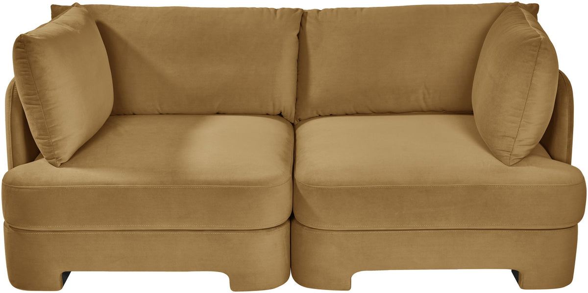 Hammond - Velvet Performance Fabric Upholstered 2 Piece Loveseat