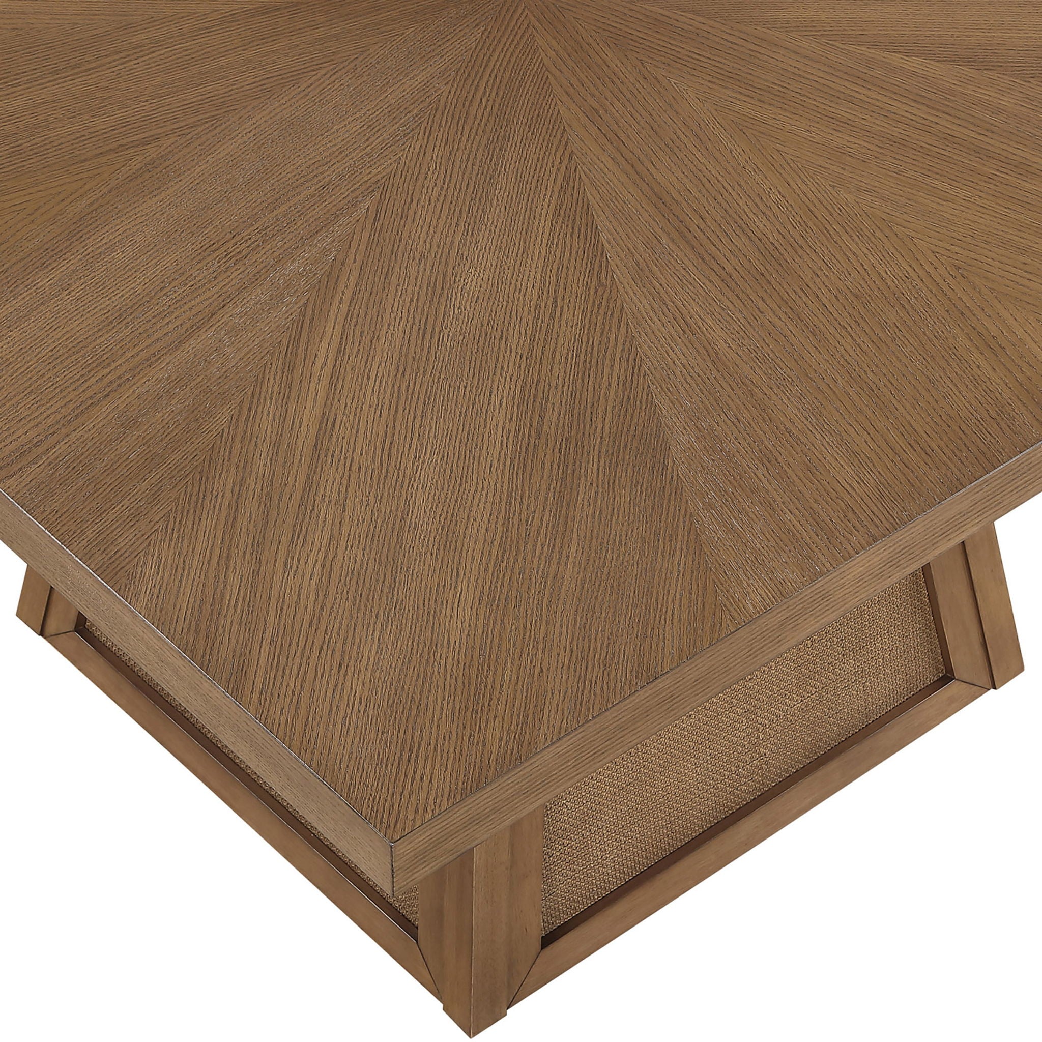 Fenwick - Cane Oak Veneer And Solid Wood Dining Table