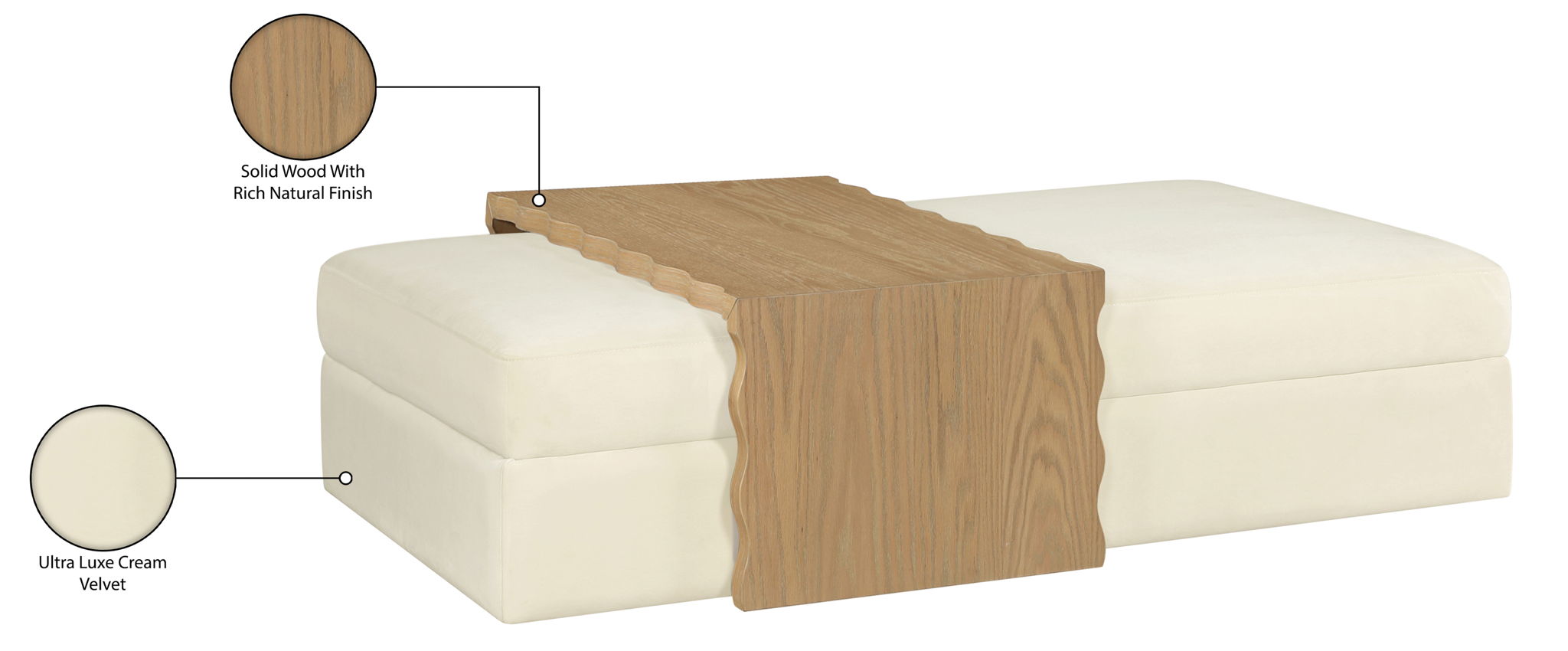 Woodra - Coffee Table / Ottoman
