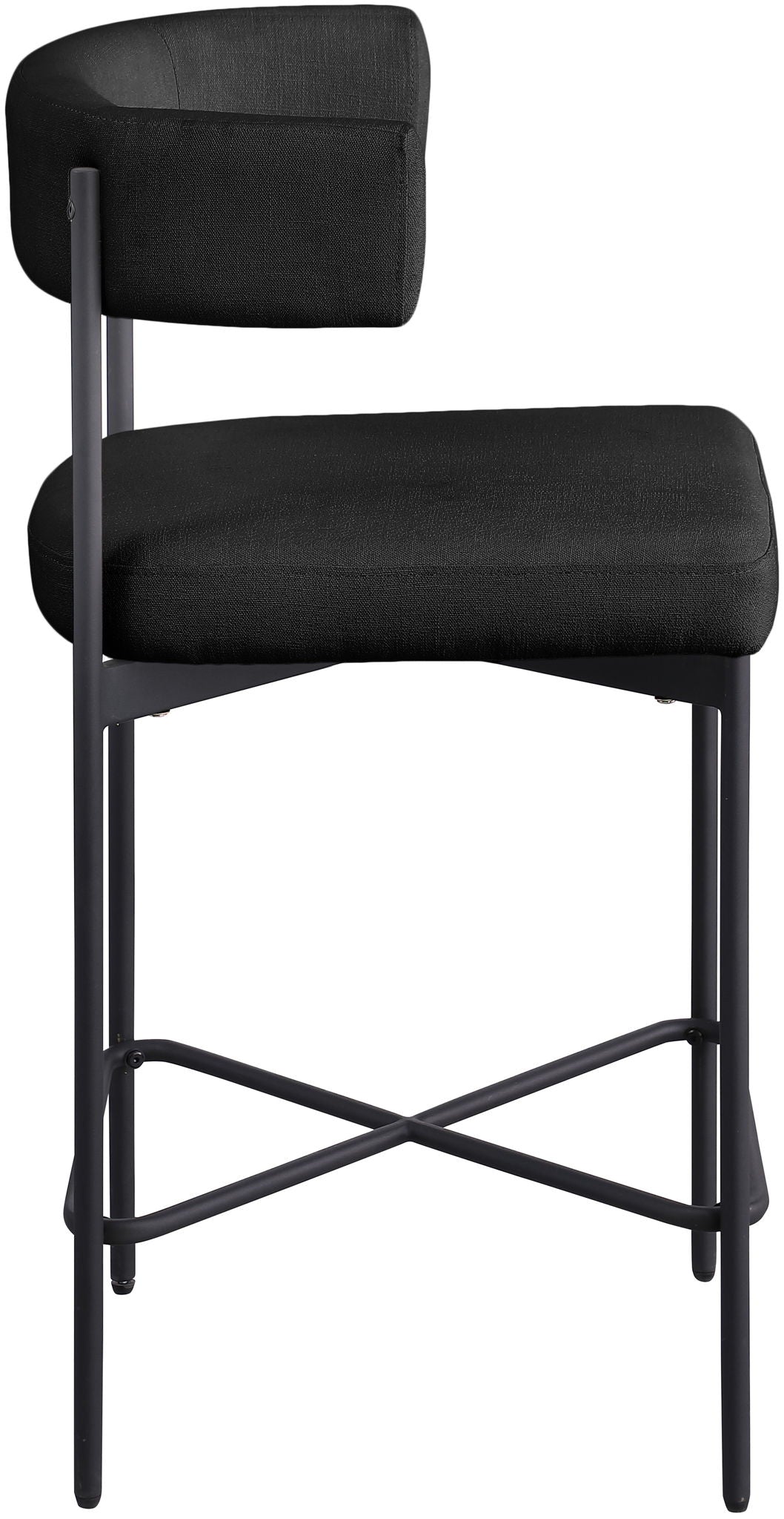 Rivage - Durable Stool With Black Frame (Set of 2)