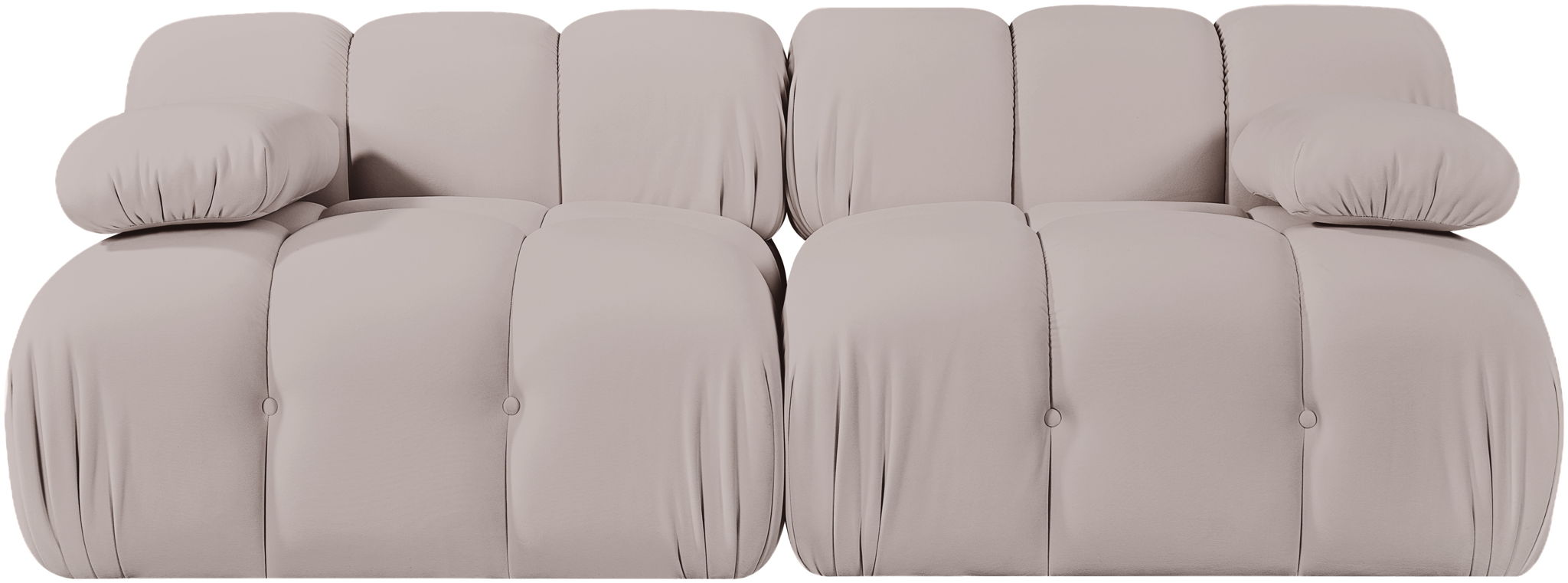 Orin - Velvet Performance Fabric Upholstered 2 Piece Modular Sofa