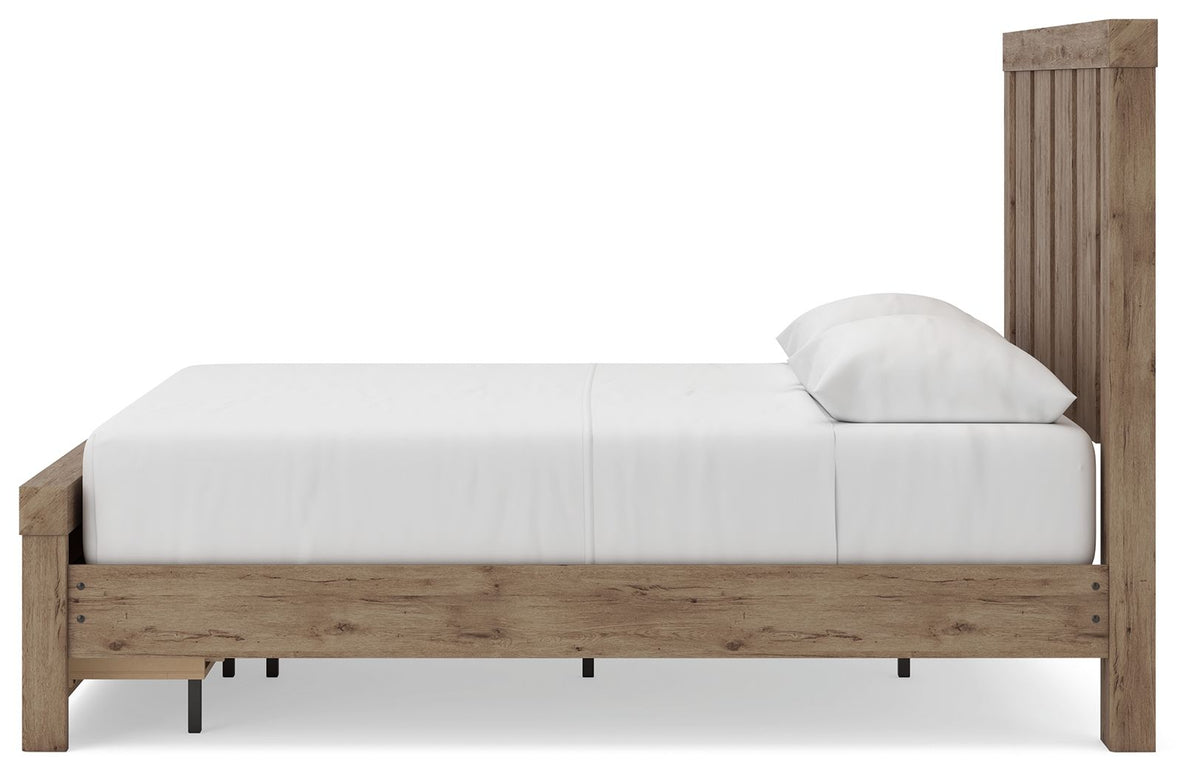 Oliandon - Panel Storage Bed
