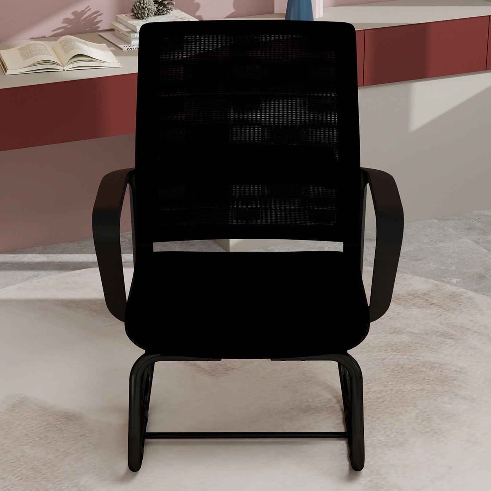 Minimalist Office Chair & Soft Backrest