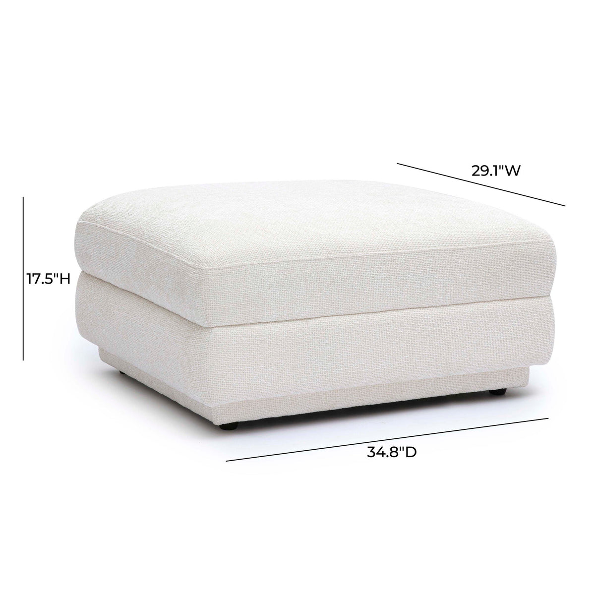 Perry - Modular Ottoman - Cream