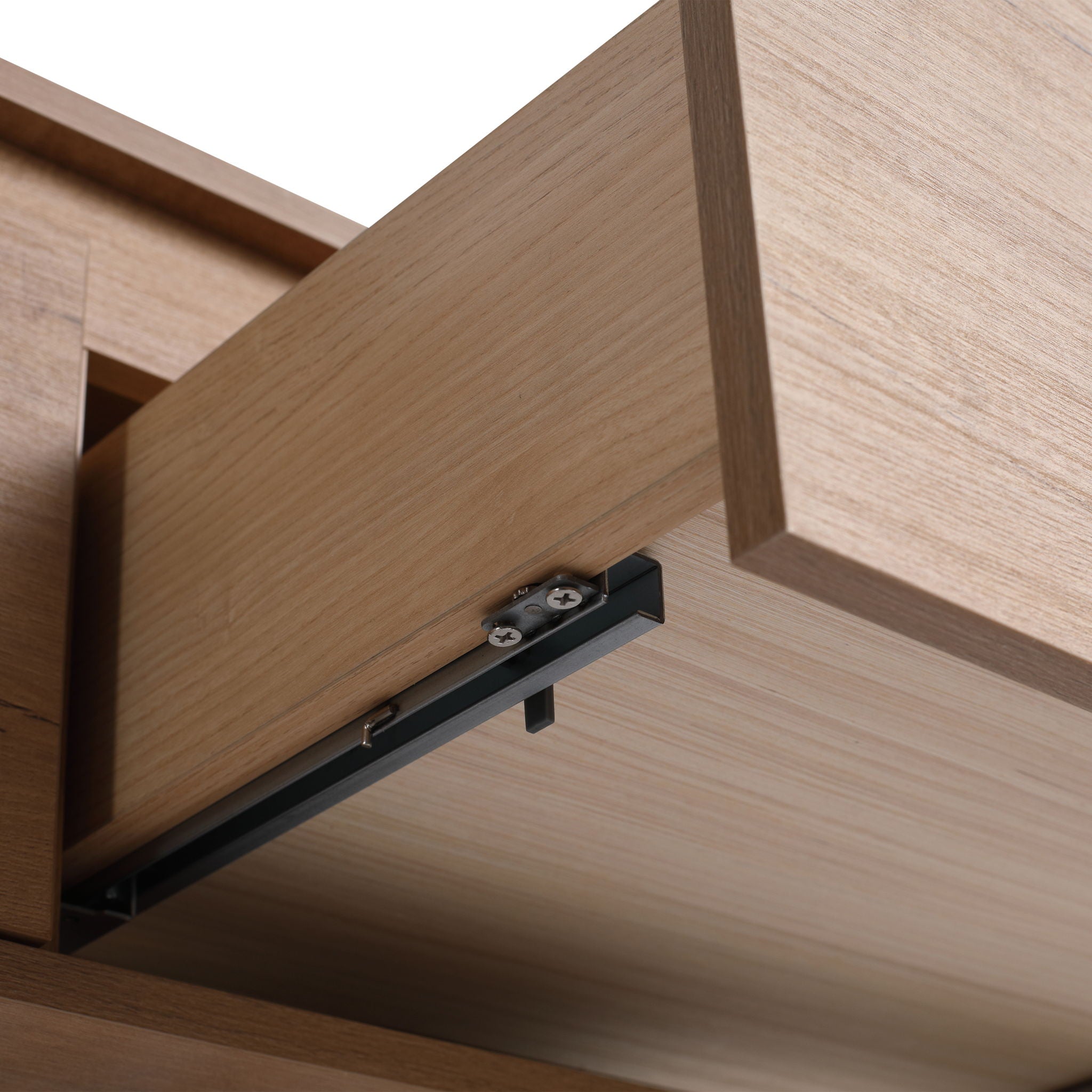 Modern Wall Mounted Bathroom Vanity With Resin Sink, Soft Close Drawer - Imitative Oak