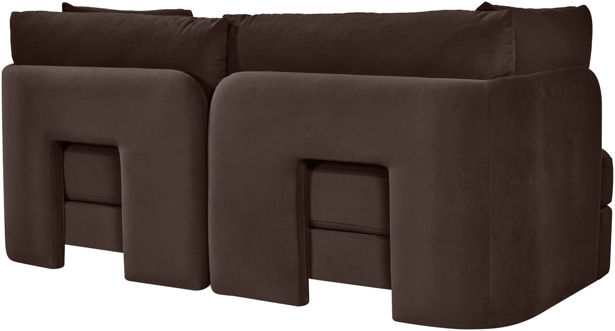 Hammond - Velvet Performance Fabric Upholstered 2 Piece Loveseat