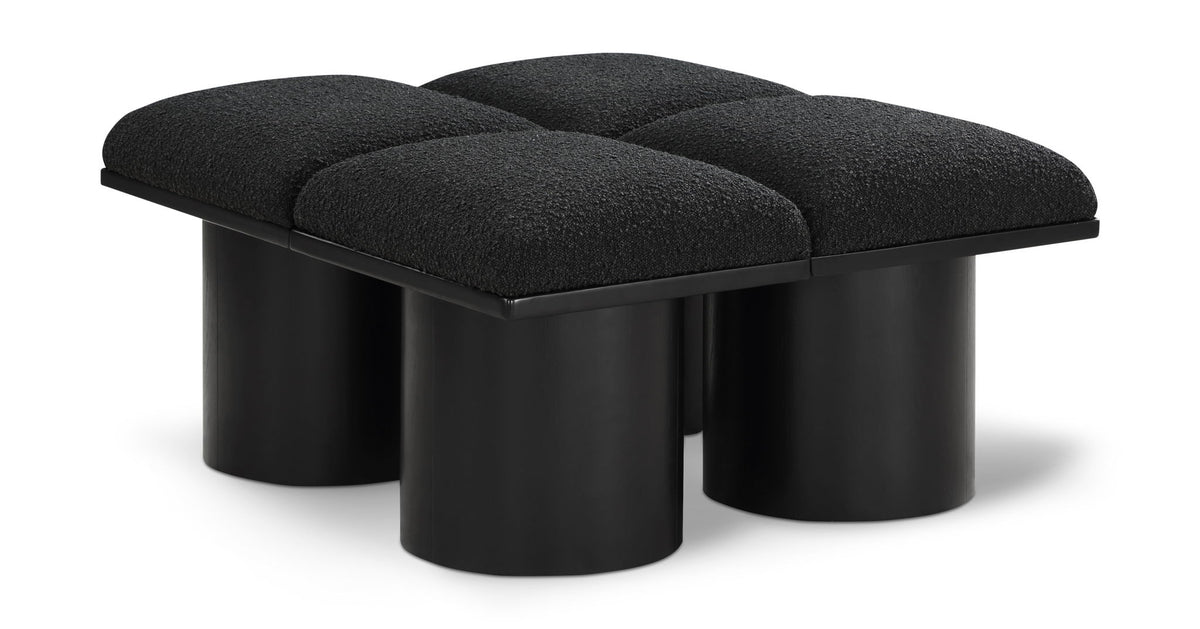 Pavilion - 4 Piece Modular Bench With Black Base
