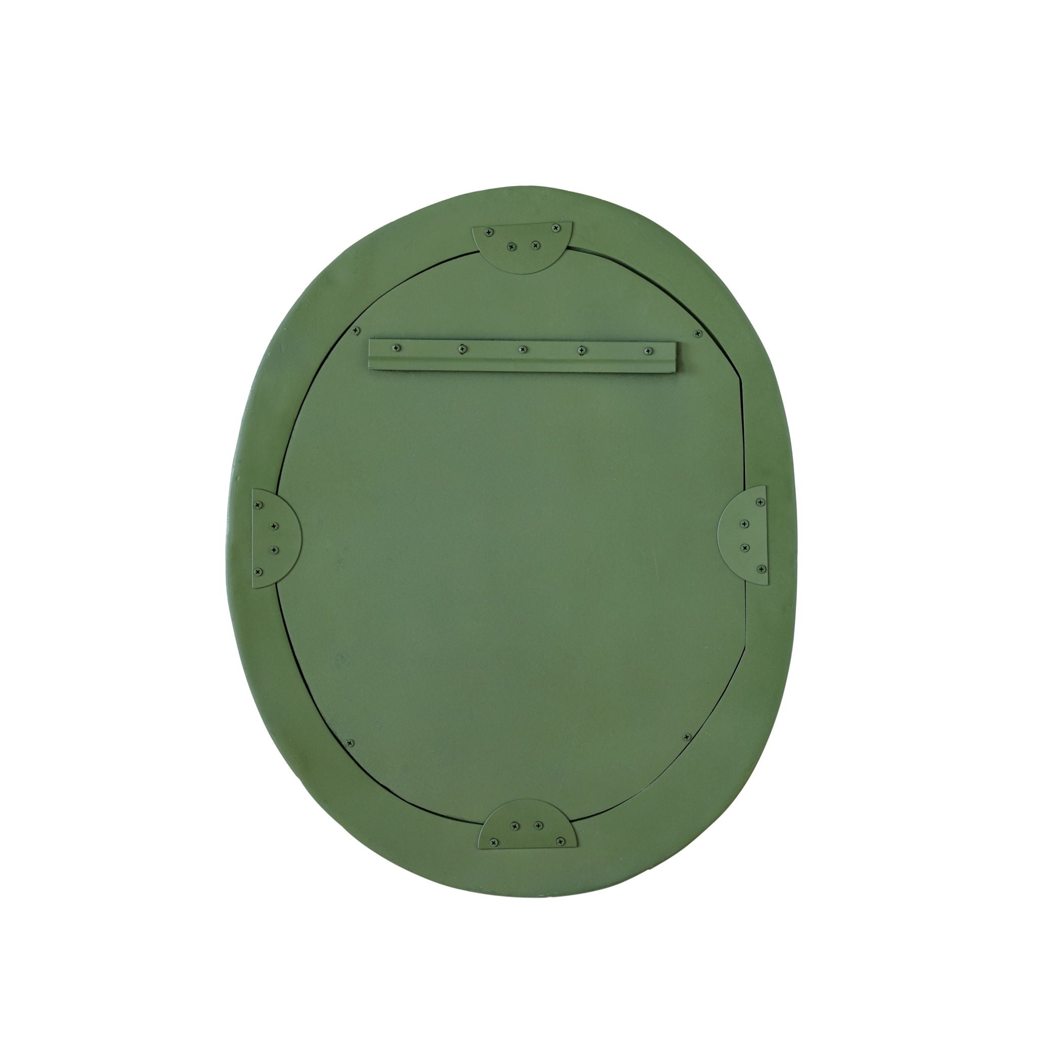 Orpheus - 22" x 28" Ribbed Fiberglass Thick Wall Mirror - Forest Green