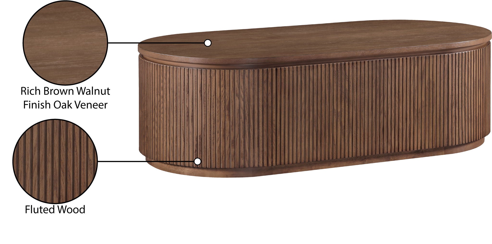 Moana - Rubberwood Coffee Table