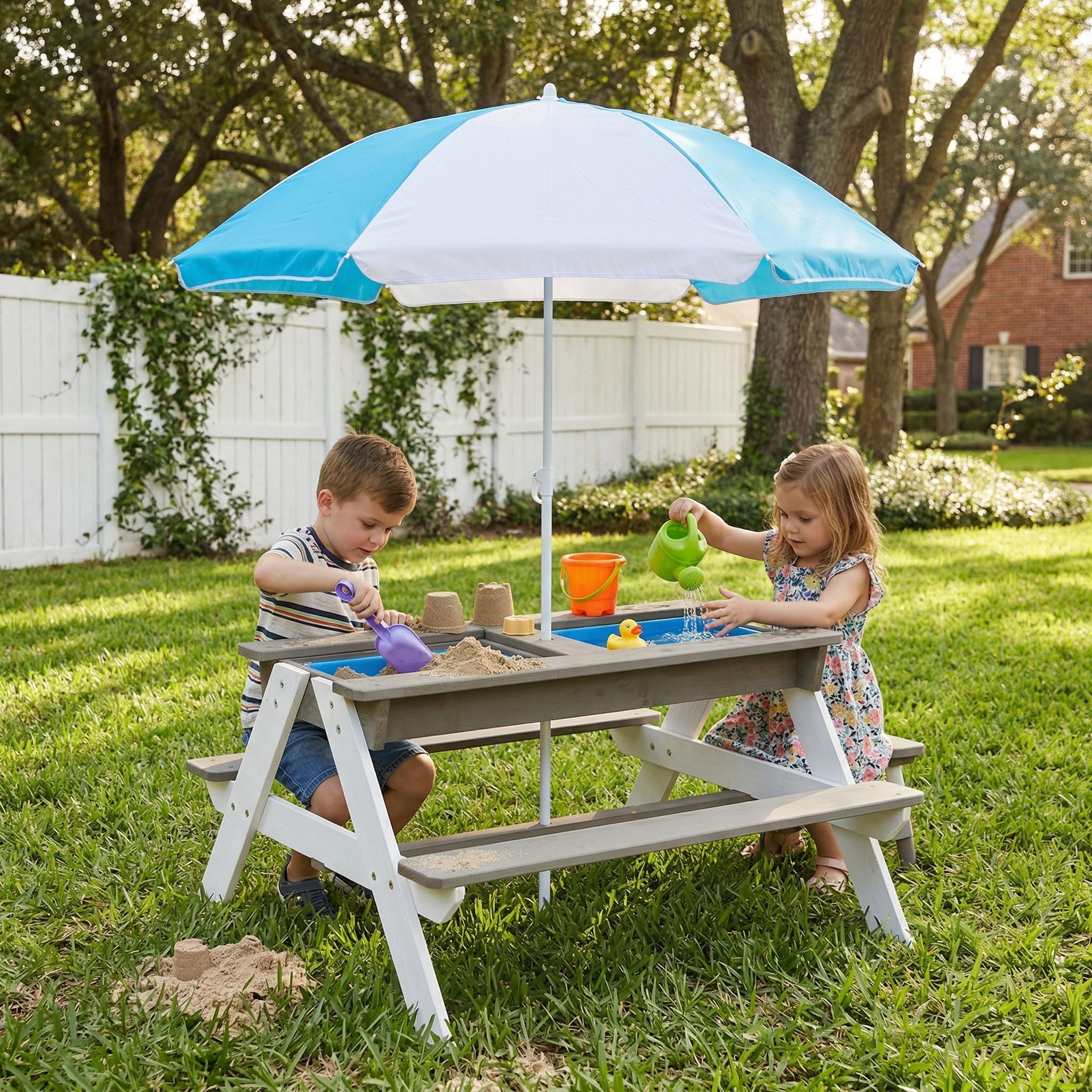 Kids Picnic Table With Sand And Water Table Conversion