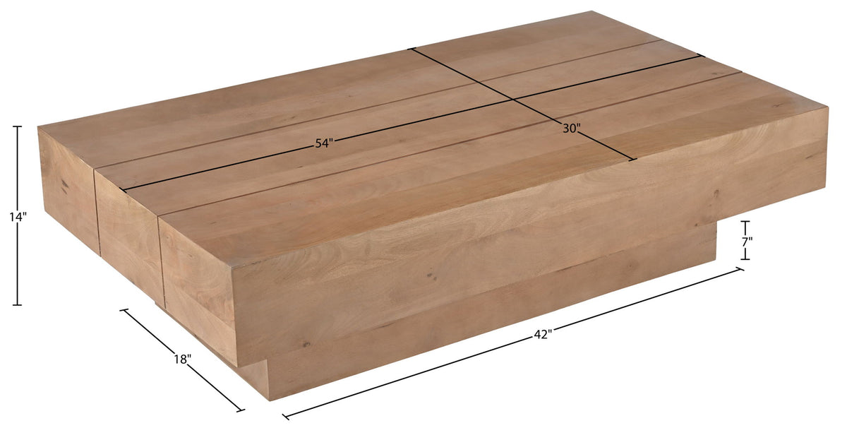 Plank - Mango Wood Coffee Table
