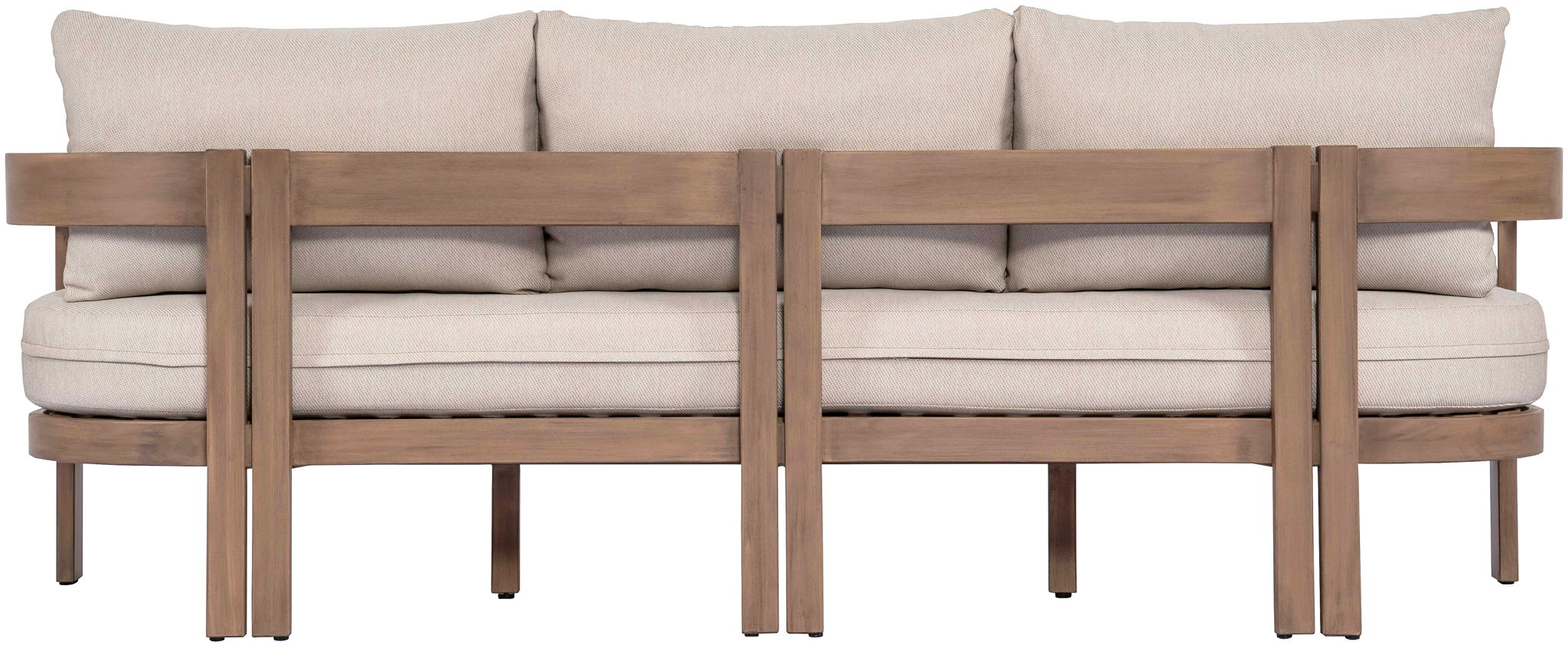 Newport - Water Resistant Fabric 86.75" Upholstered Outdoor Patio Sofa