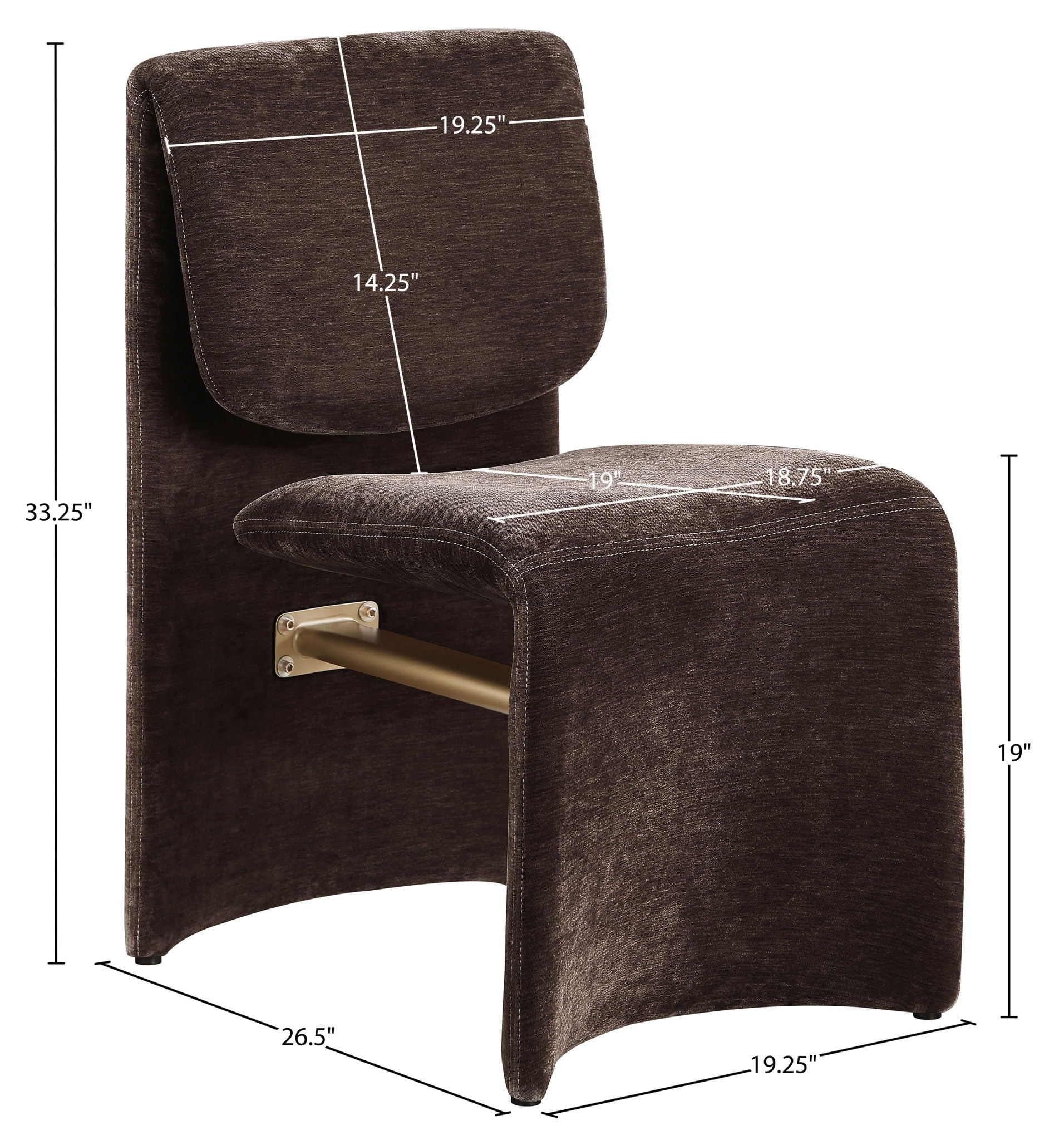 Slique - Performance Fabric Upholstered Dining Chair (Set of 2) - Brown