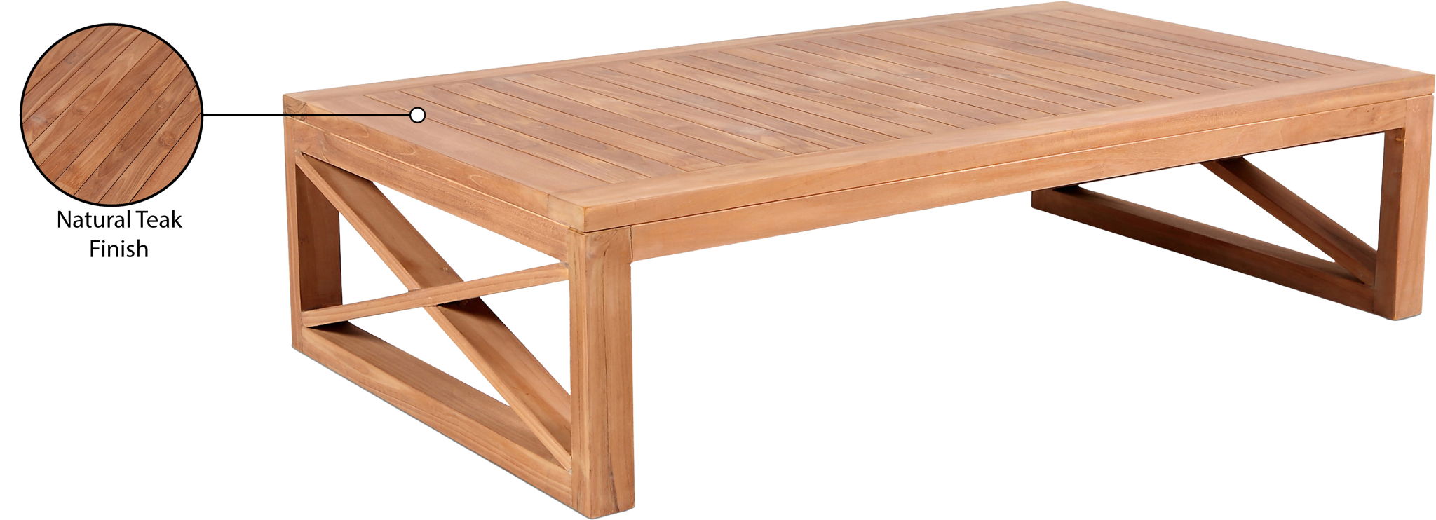 Anguilla - Teak Outdoor Coffee Table - Natural