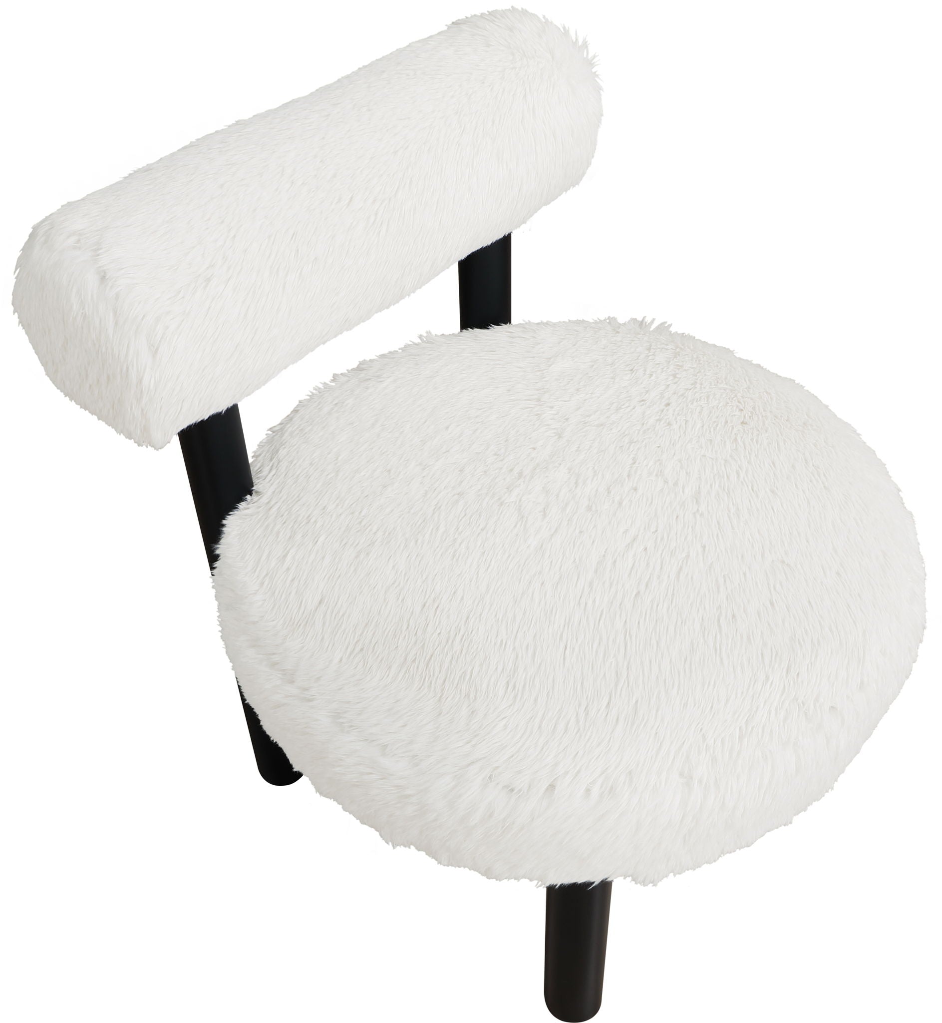 Ambre - Vegan Shearling Fabric Upholstered Accent Chair