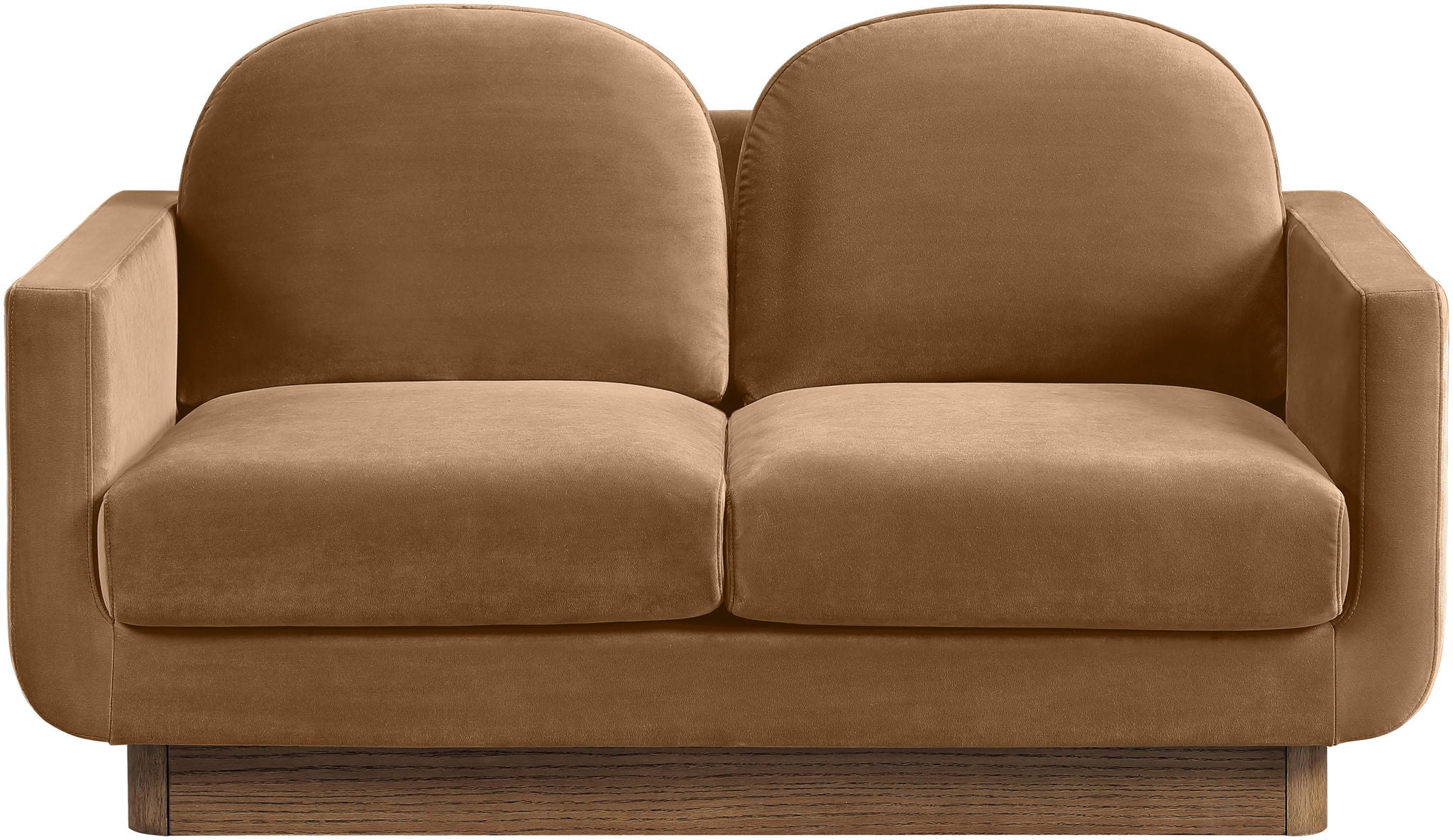 Diviento - Velvet Performance Fabric Upholstered Loveseat
