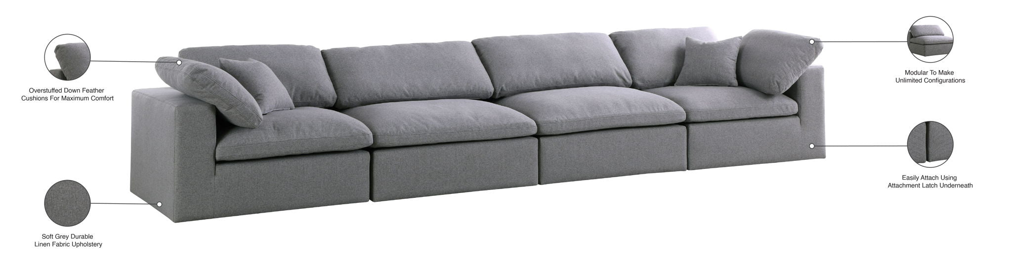 Serene - Modular 4 Seat Sofa