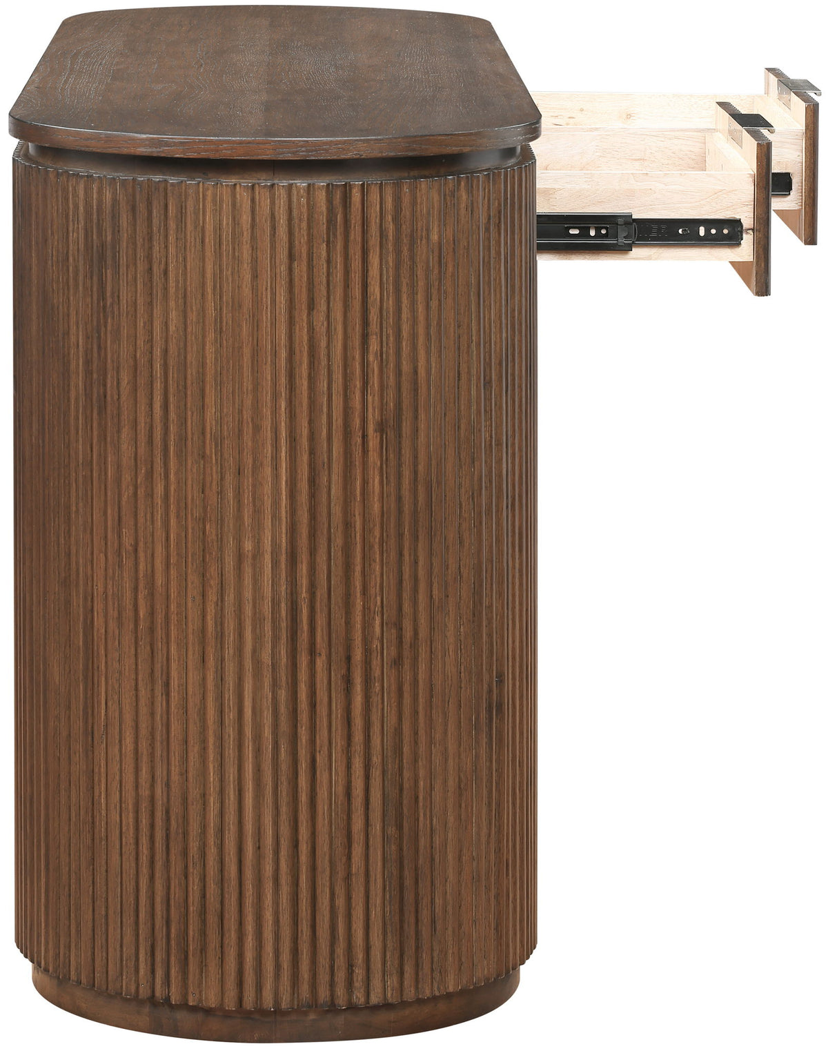 Astrid - Solid Wood And Oak Veneer Desk