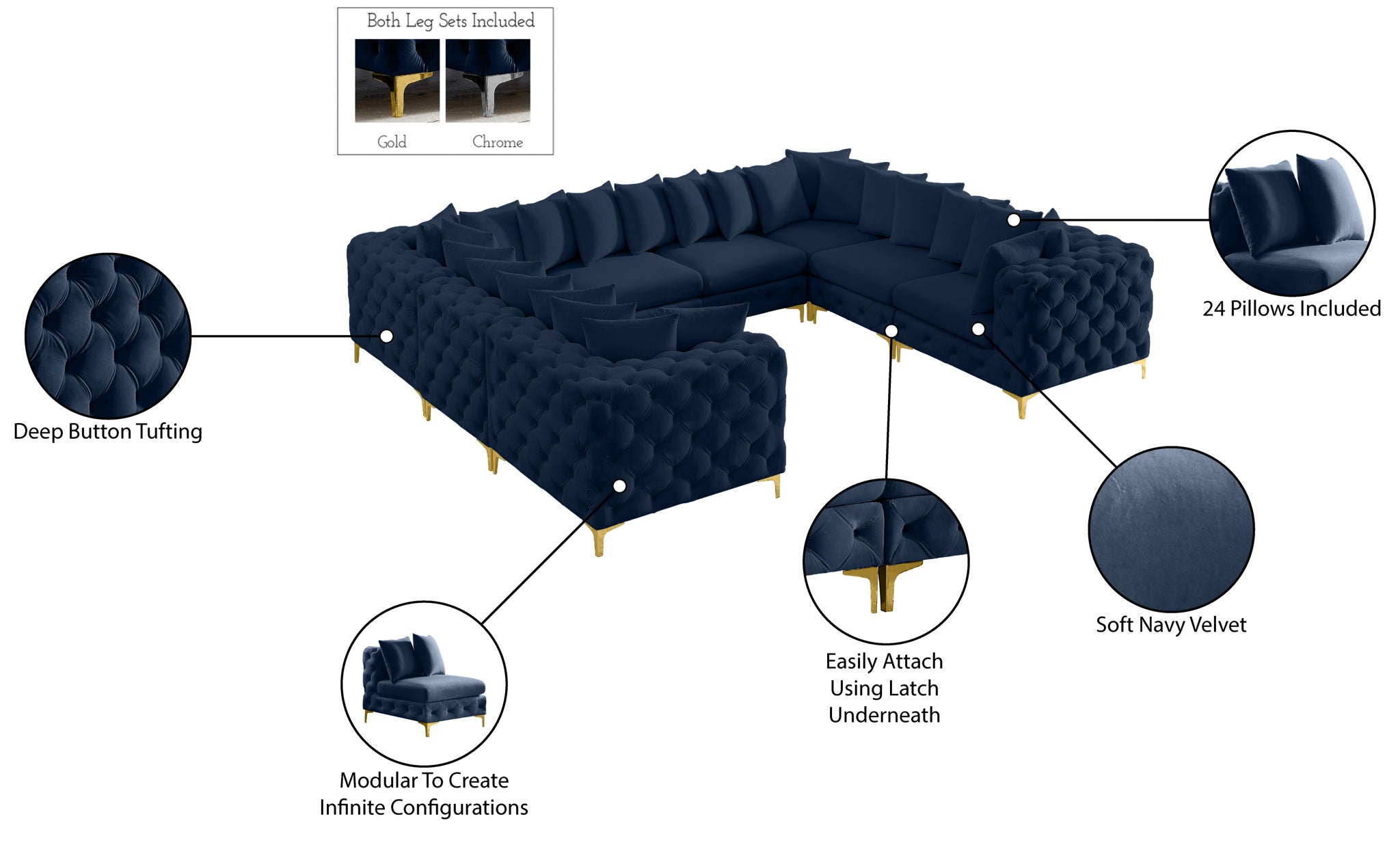 Tremblay - 8 Piece Modular Sectional