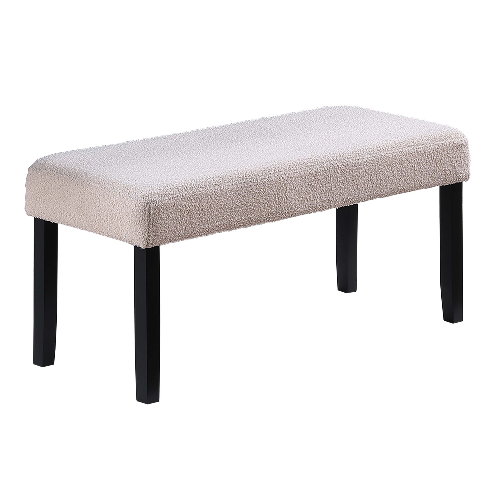 2 Tone Dining Table Set With Upholstered Side Chairs