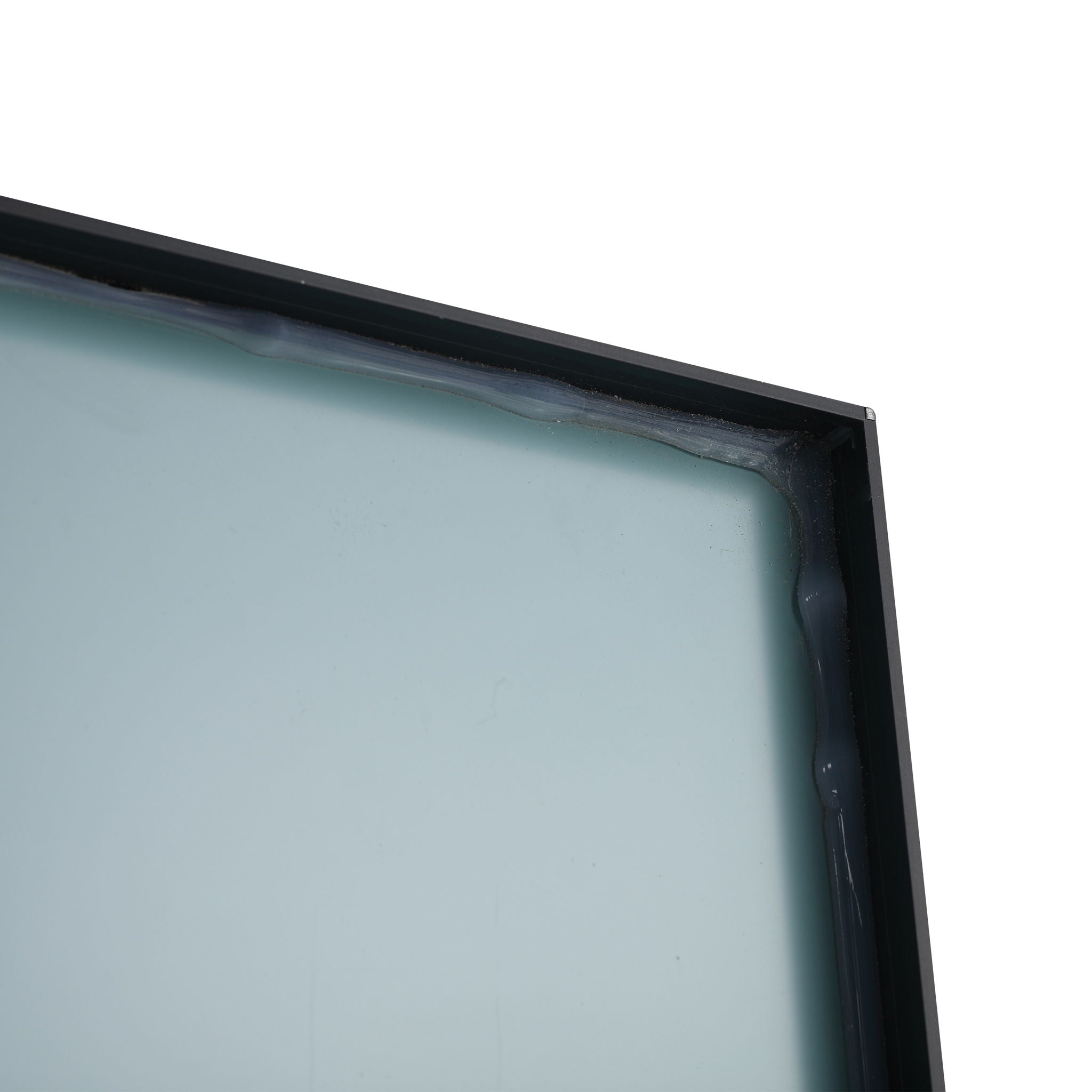 20" Rectangular Wall Mounted Mirror - Black