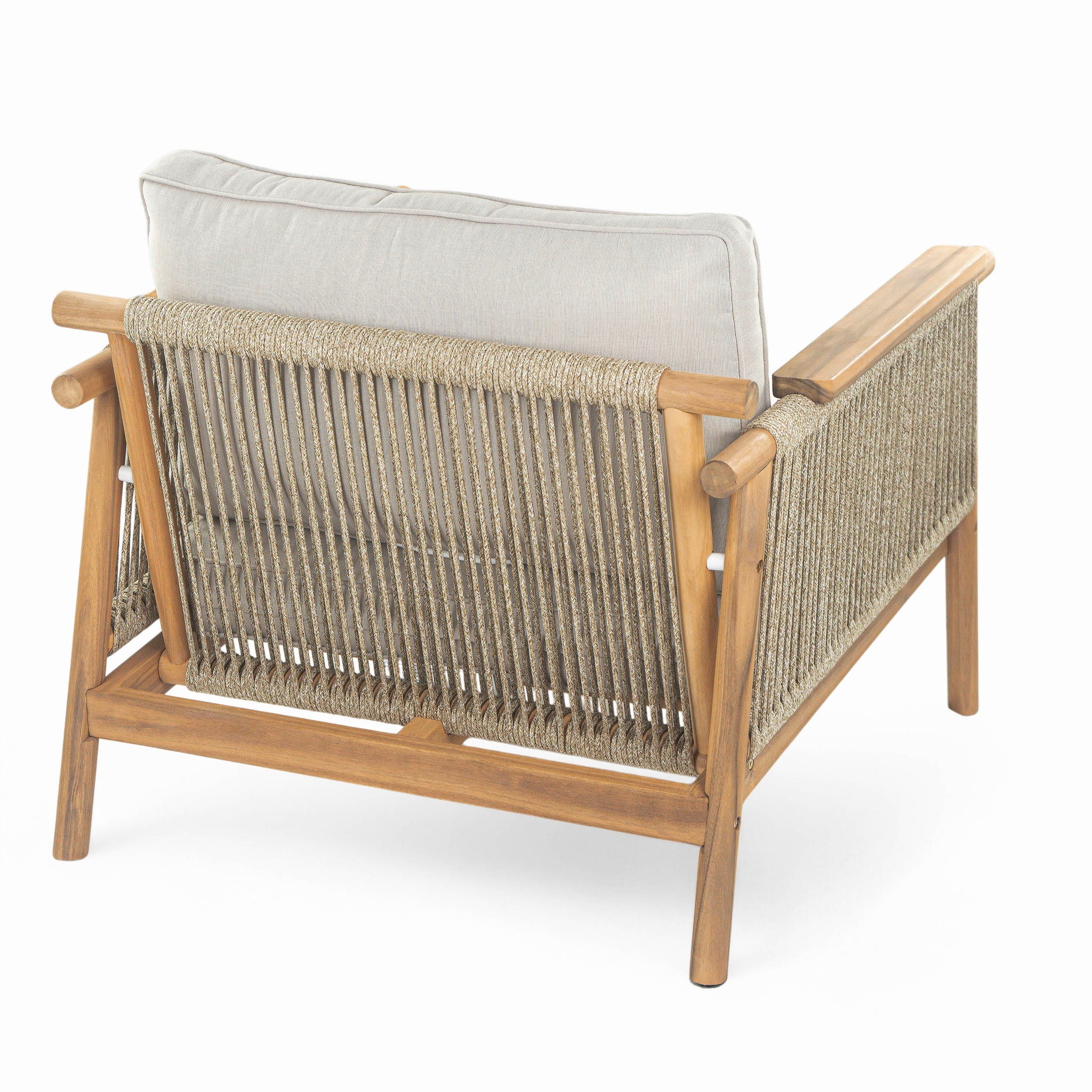 Sumbawa - Outdoor Club Chair - Teak / Beige