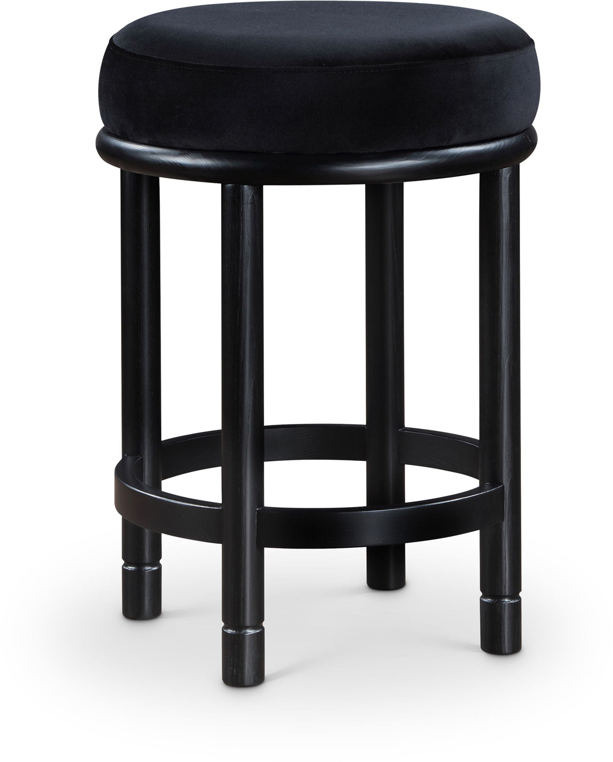 Monette - Counter Stool With Black Base