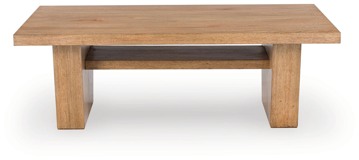 Kristiland - Rectangular Cocktail Table - Light Brown