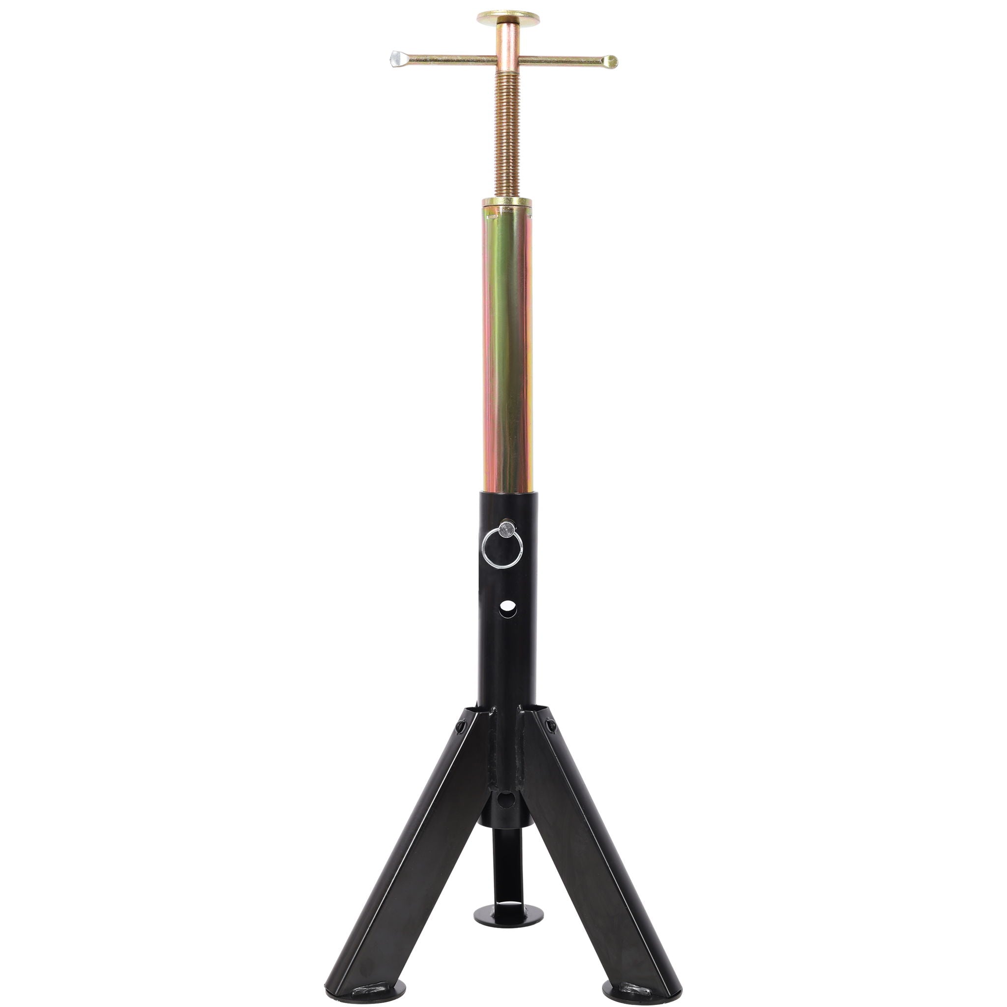 RV Adjustable Telescoping Stabilizer Jack Stand Supports Stabilizer, 16" To 30" (Set of 2) - Black