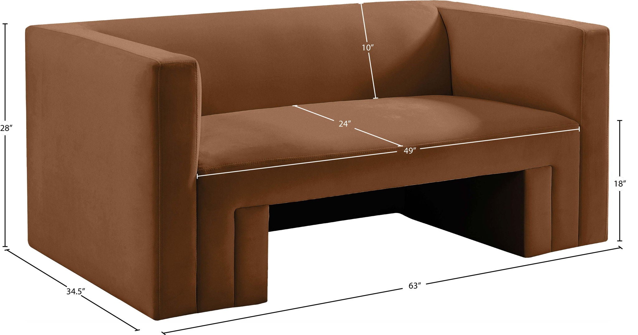 Henson - Loveseat - Saddle