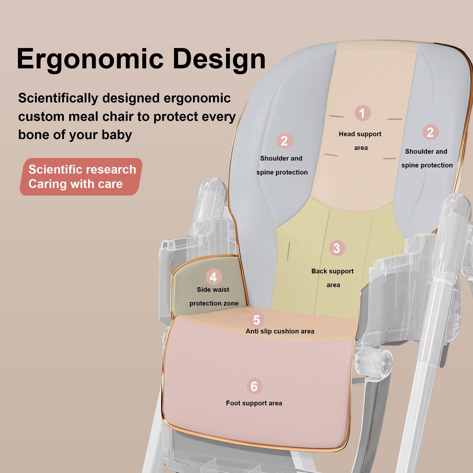 Adjustable Baby High Chair