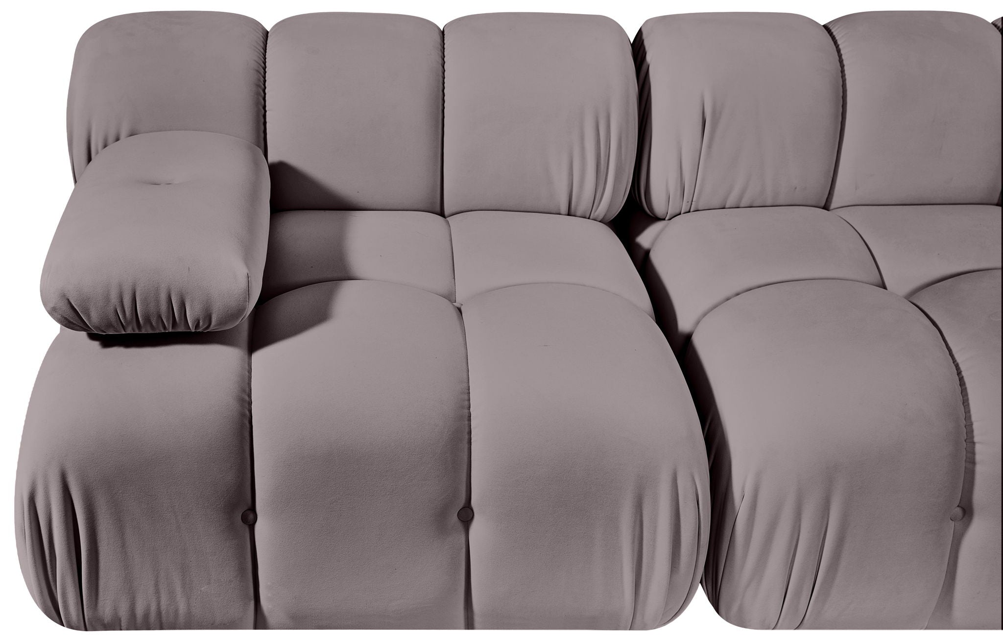 Orin - Velvet Performance Fabric Upholstered 2 Piece Modular Sofa