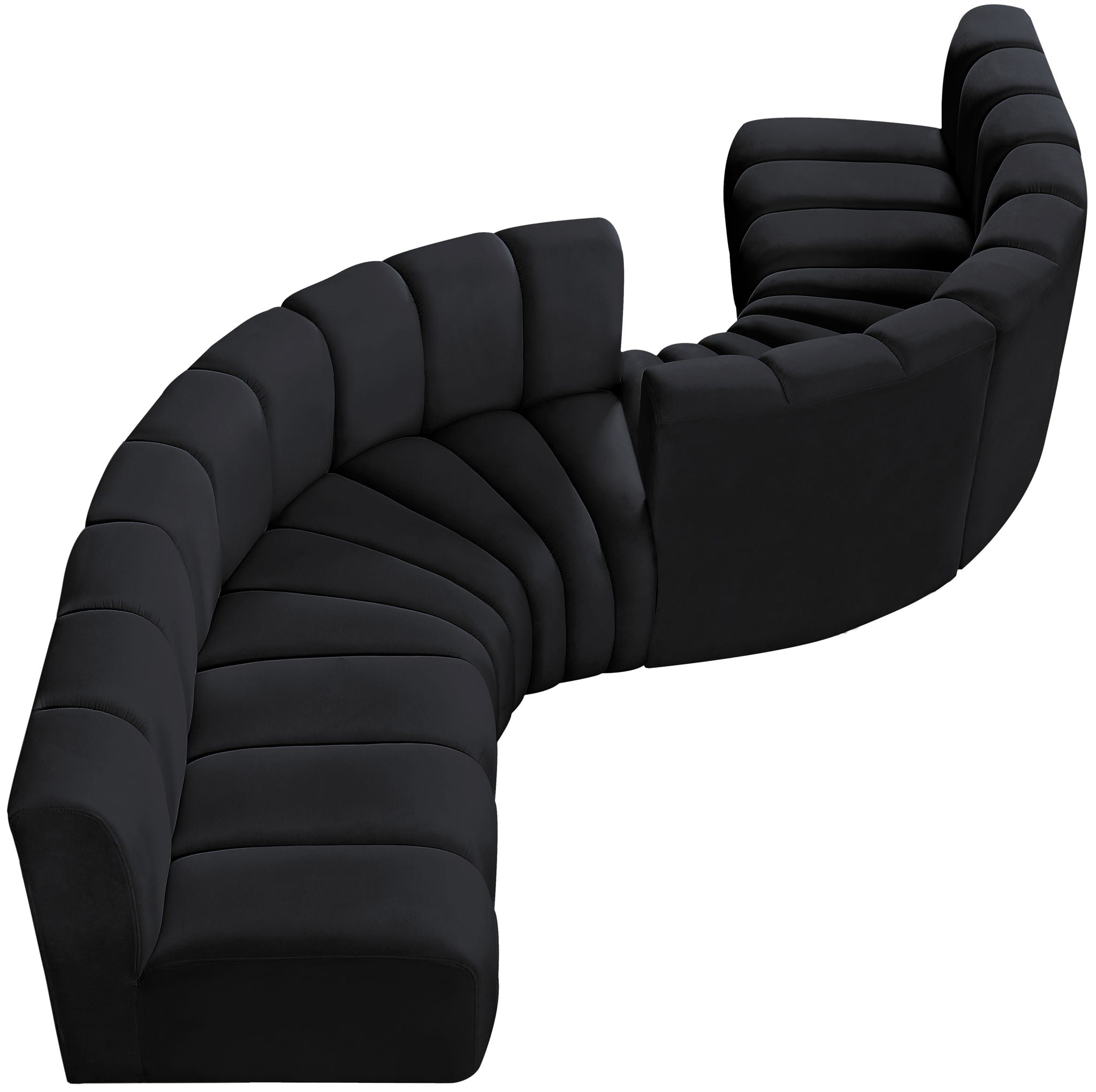 Arc - Velvet 6 Piece Modular Sofa