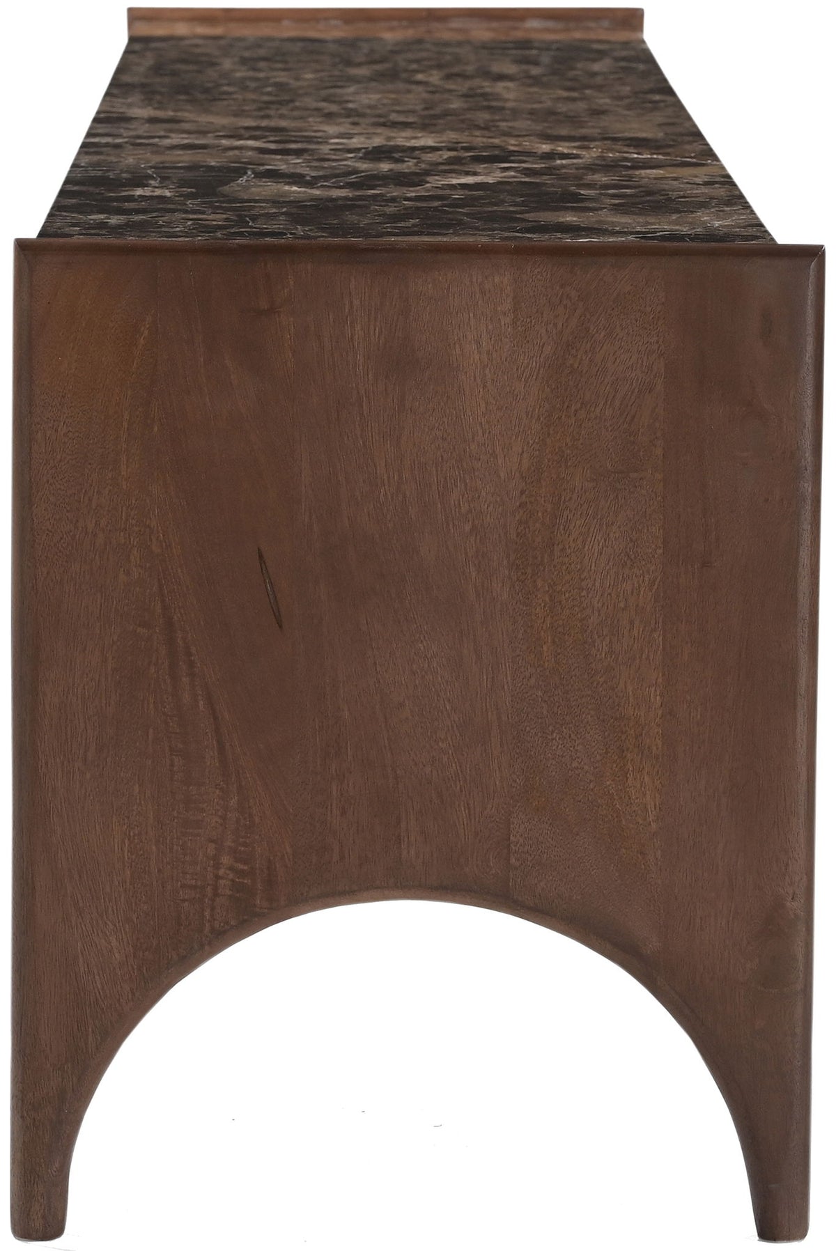 Veya - 71" Genuine Marble And Mango Wood Media Console