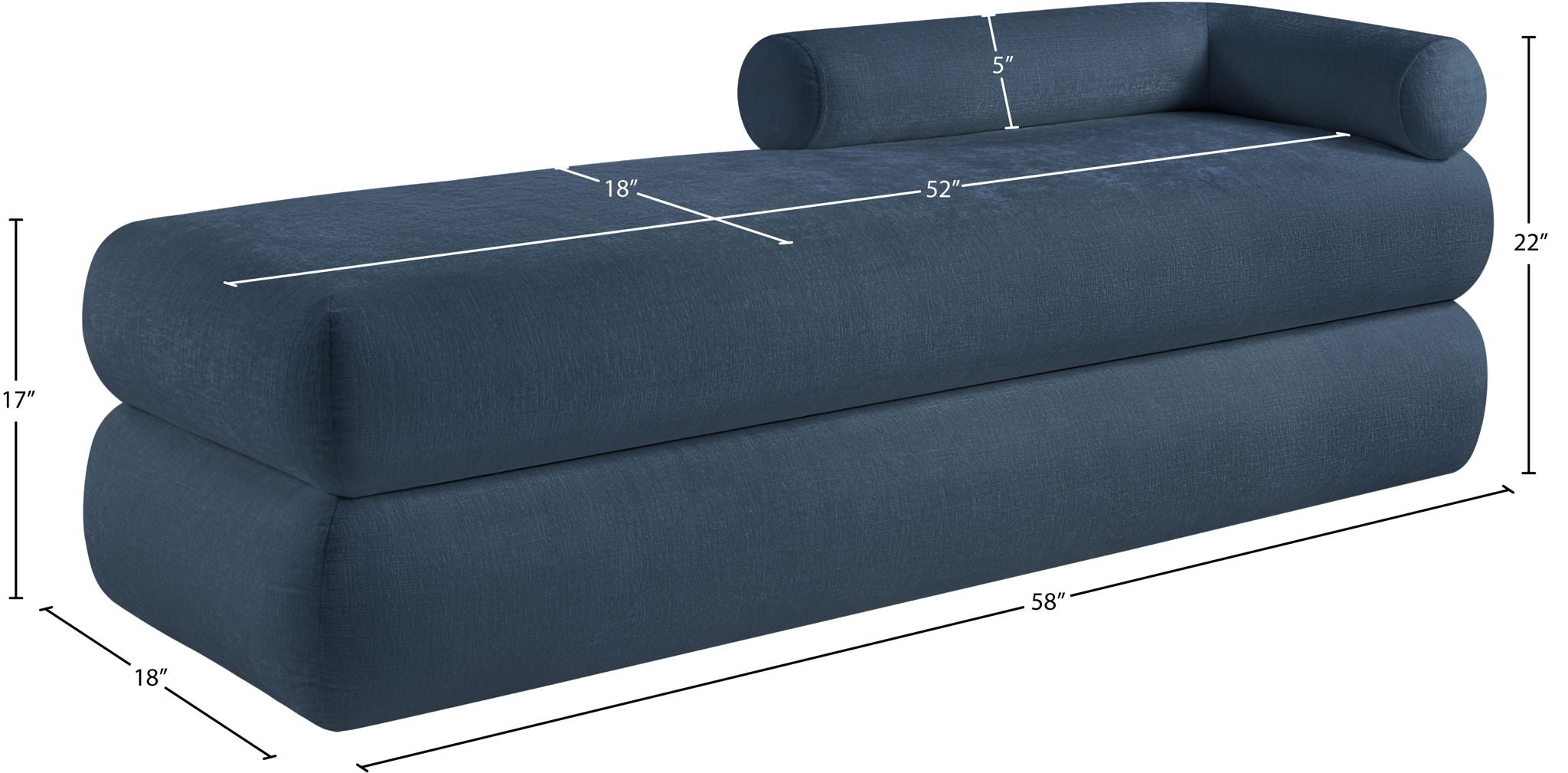 Kennedy - Chenille Bench