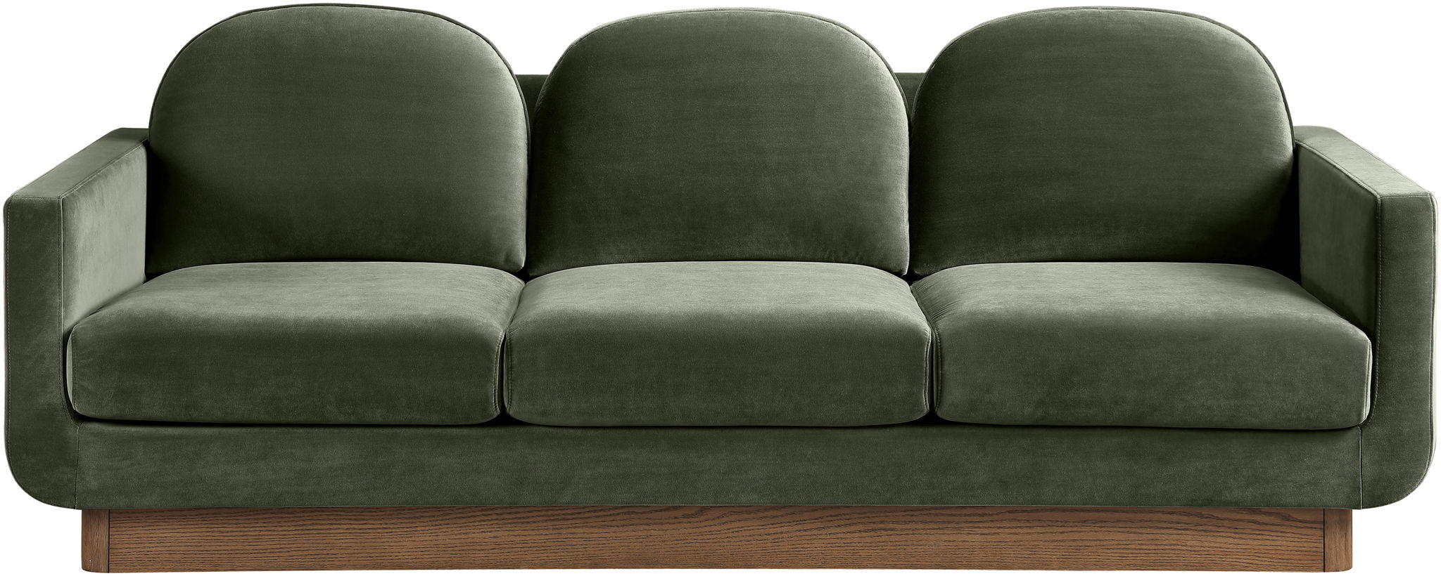 Diviento - Velvet Performance Fabric Upholstered Sofa