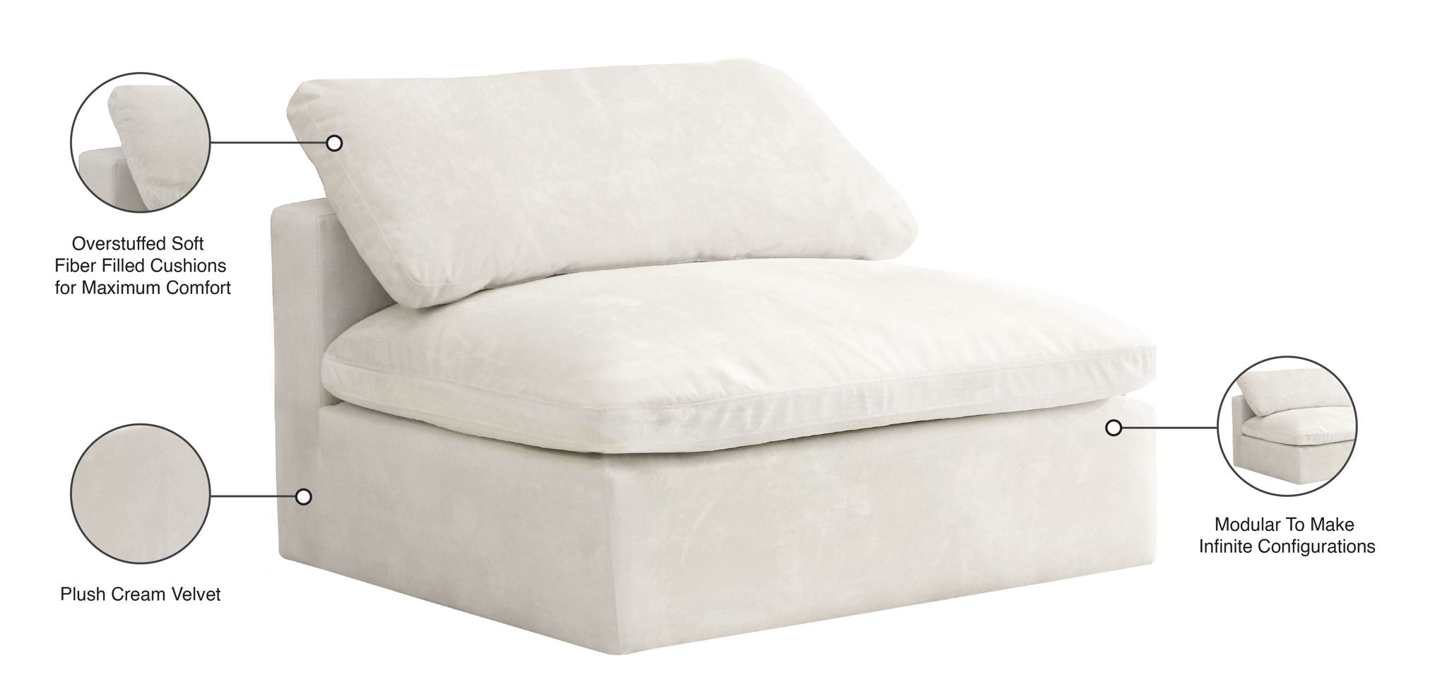 Cozy - Armless Chair