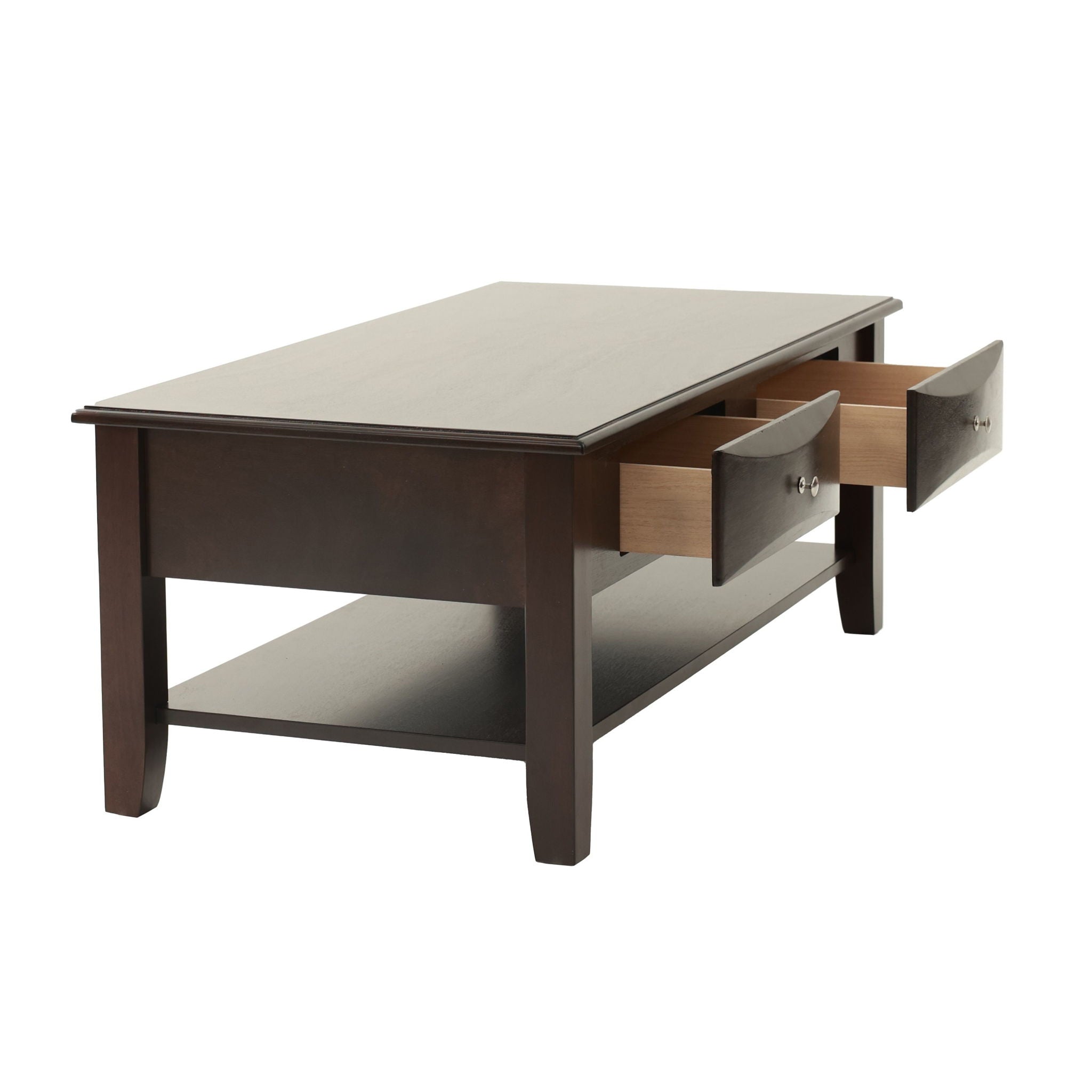 Table Set With Drawers And Open Shelf Storage