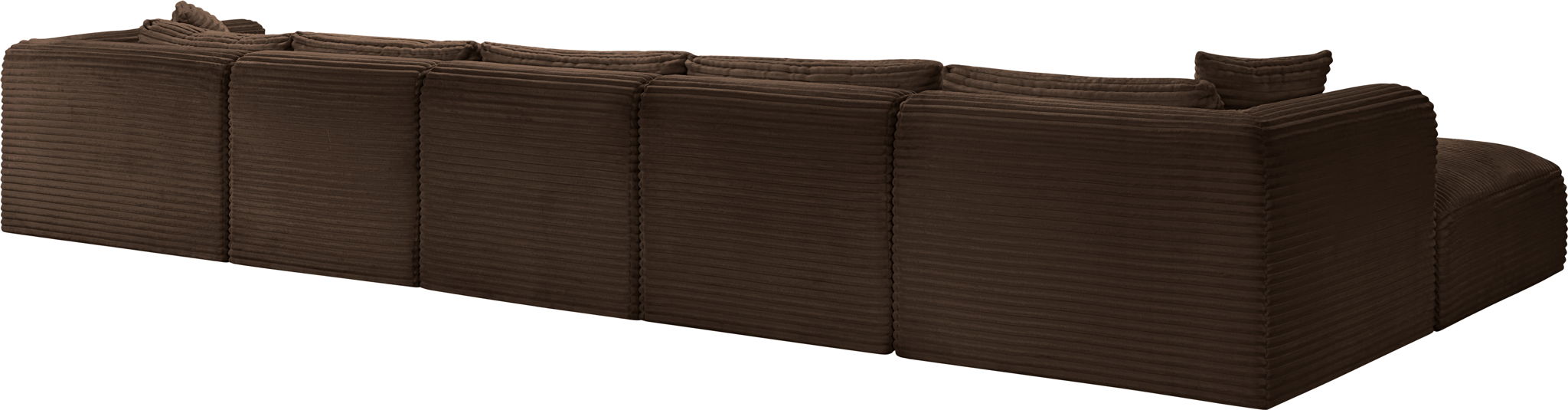 Shaggy - 6 Piece Modular Sectional With Chaise And Ottoman