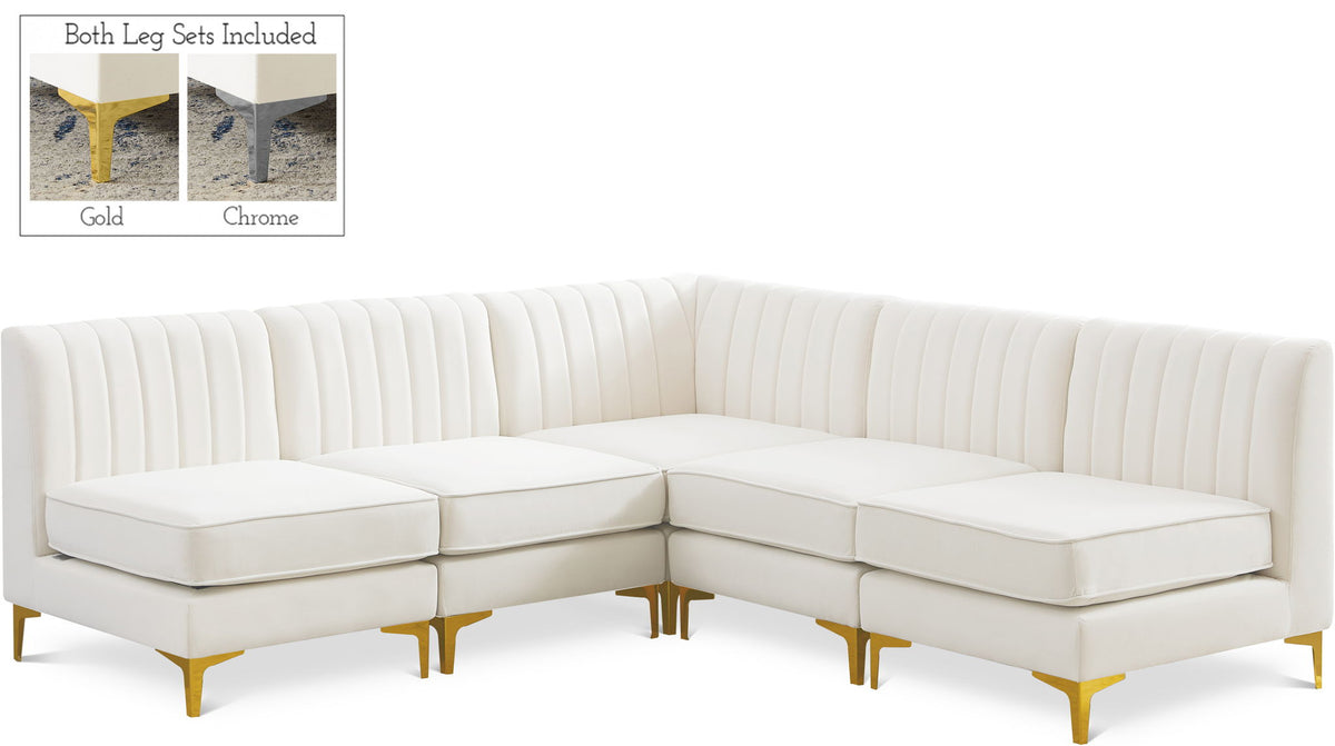 Alina - 5 Piece Armless Sectional