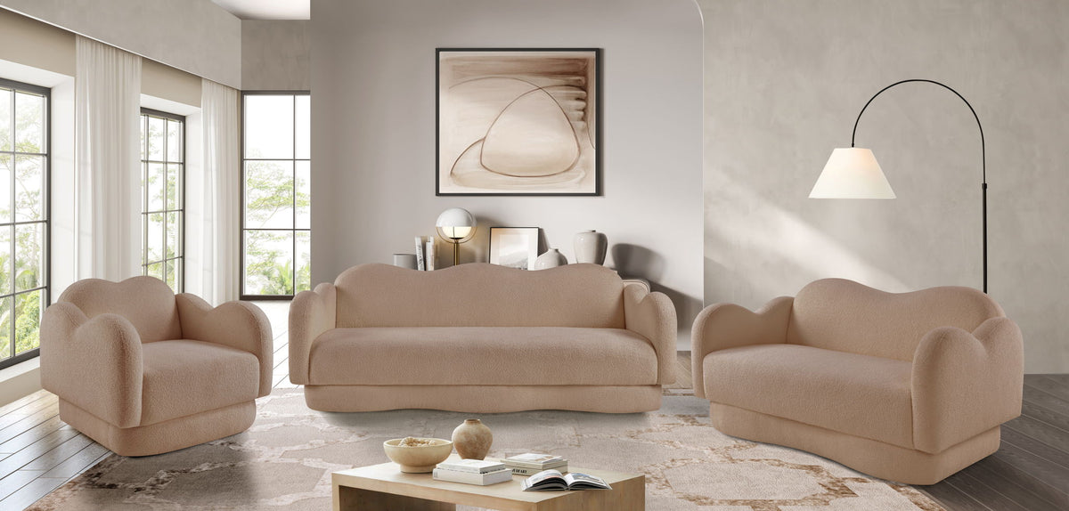 Bloom - Teddy Fabric Loveseat