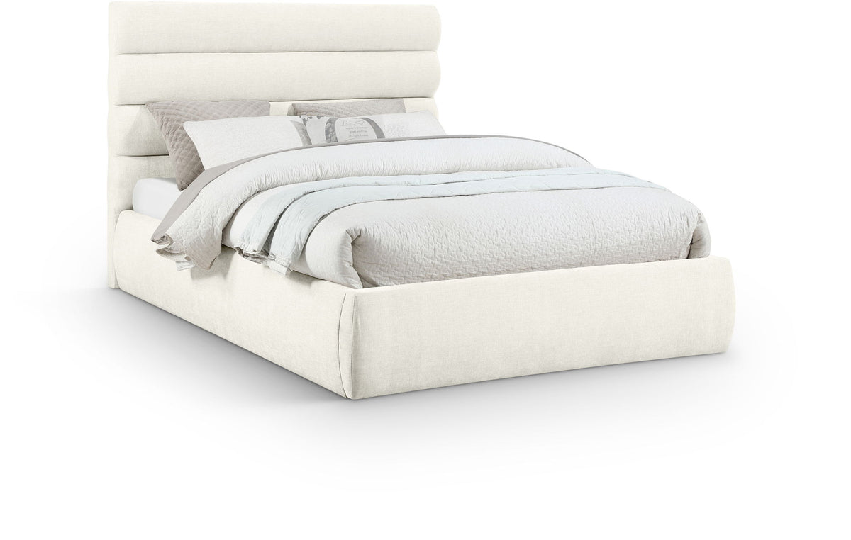 Adam - Chenille Fabric Bed With 52" Headboard