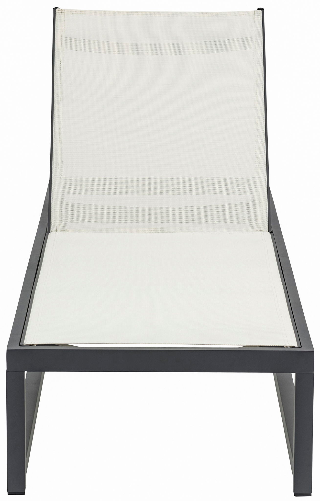 Maldives - Water Resistant Outdoor Patio Adjustable Sun Chaise Lounge Chair With Gray Base