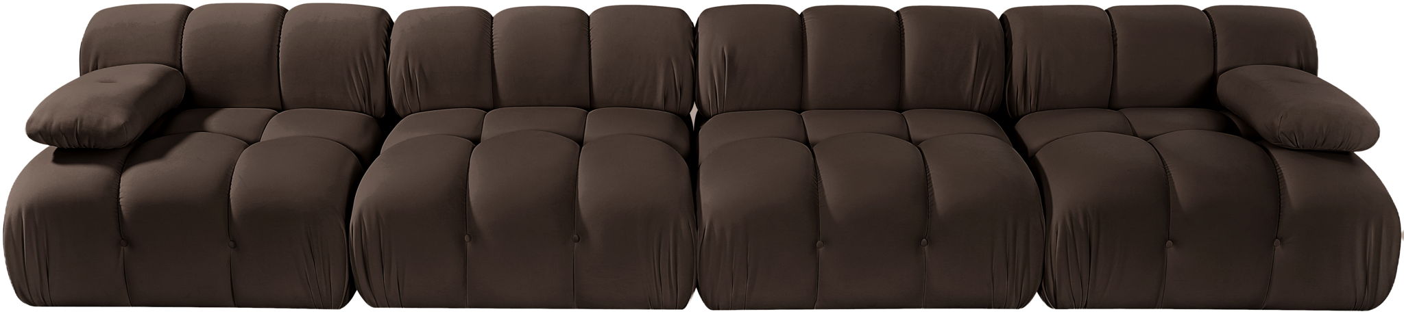 Orin - Velvet 4 Piece Modular Sofa