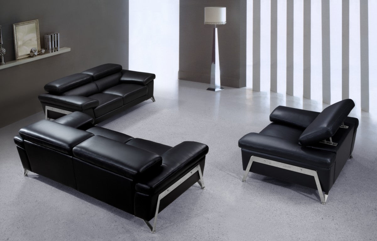 Divani Casa Encore Modern Black Leather Chair