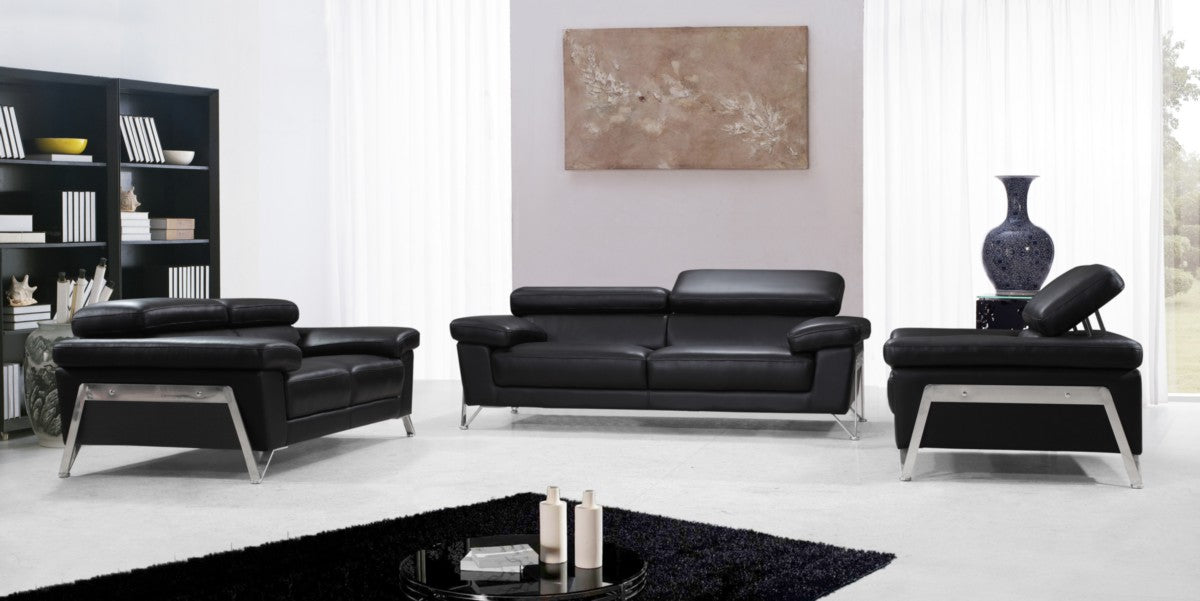 Divani Casa Encore Modern Black Leather Chair